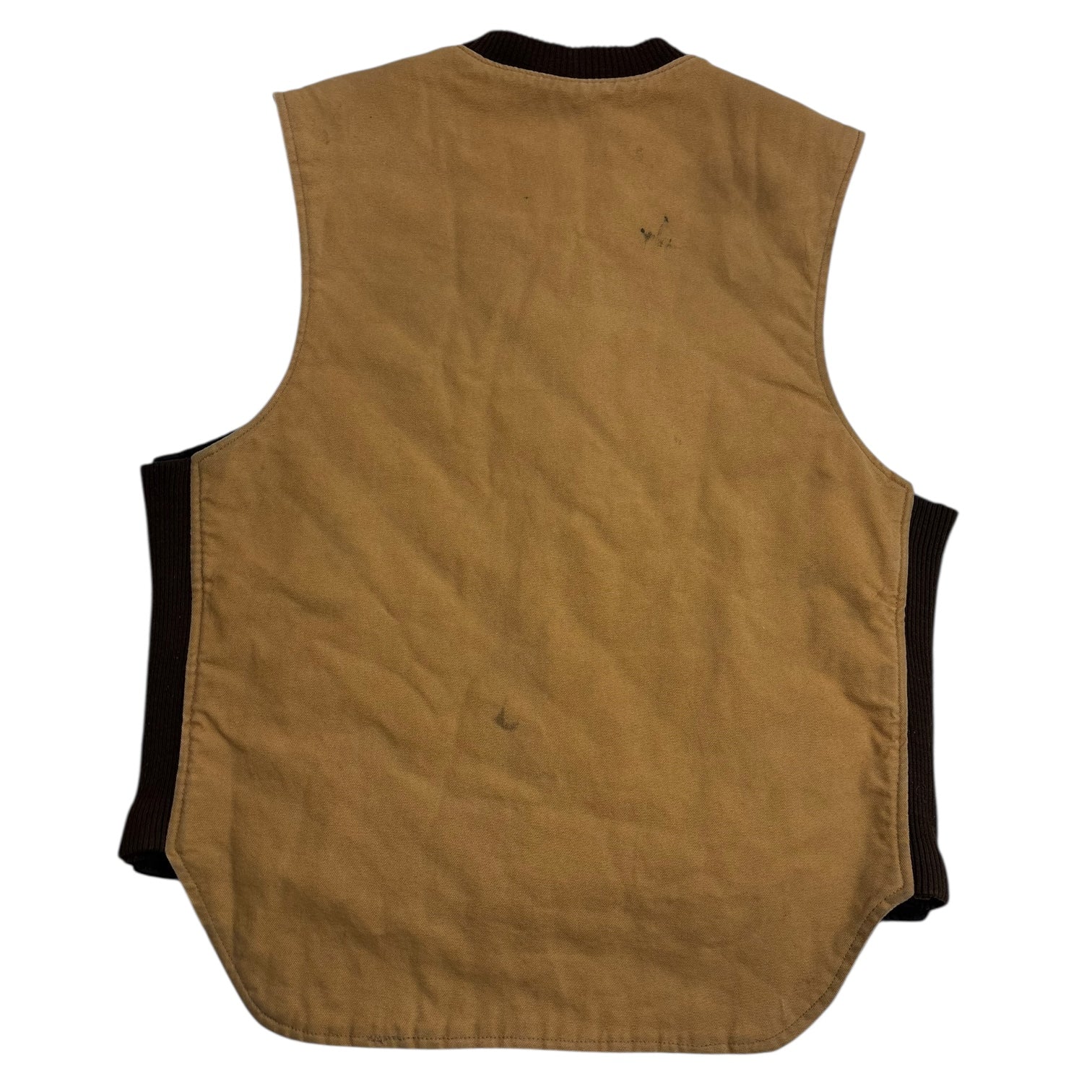 Vintage Tough Duck Quilted Vest Khaki