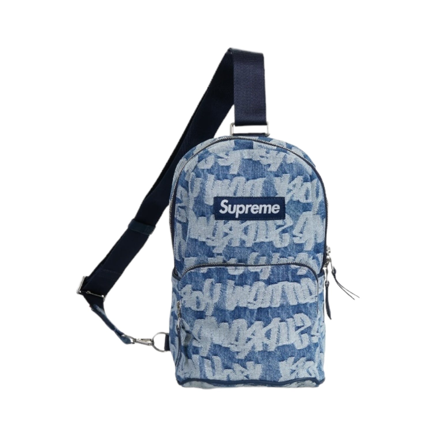 Supreme Fat Tip Jacquard Denim Sling Bag