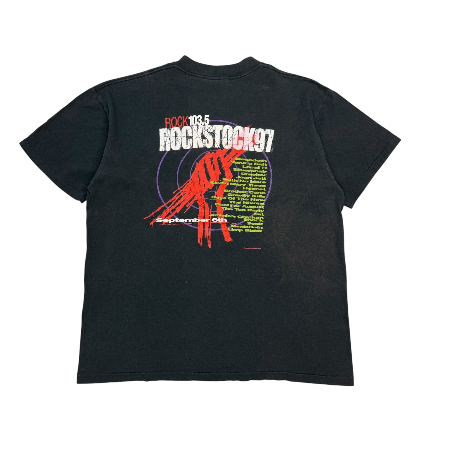 1997 Rockstock 97 Concert Tee Black