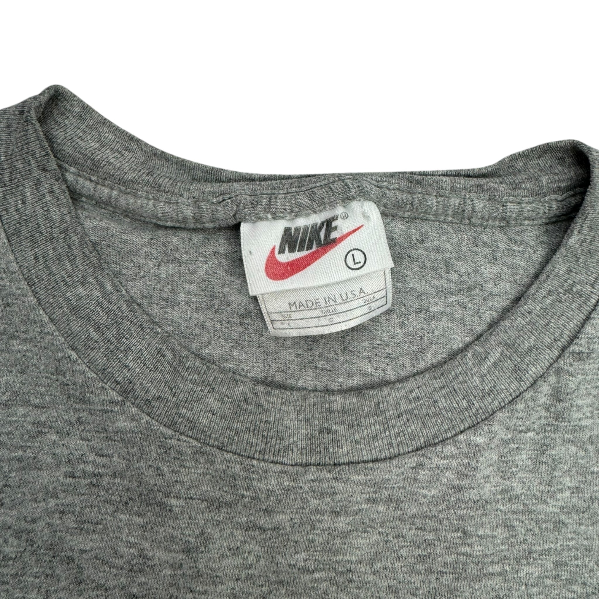 Vintage Nike Big Swoosh T-Shirt Grey