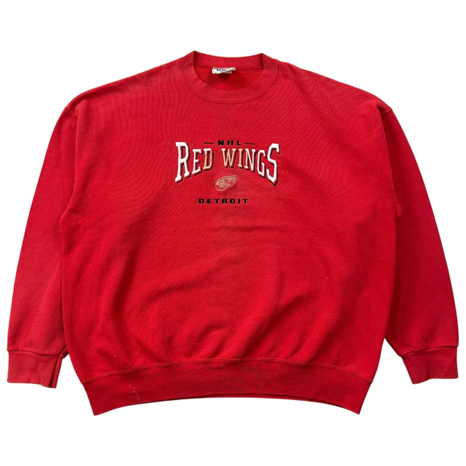 Vintage Lee Sports Detroit Red Wings Crewneck Red