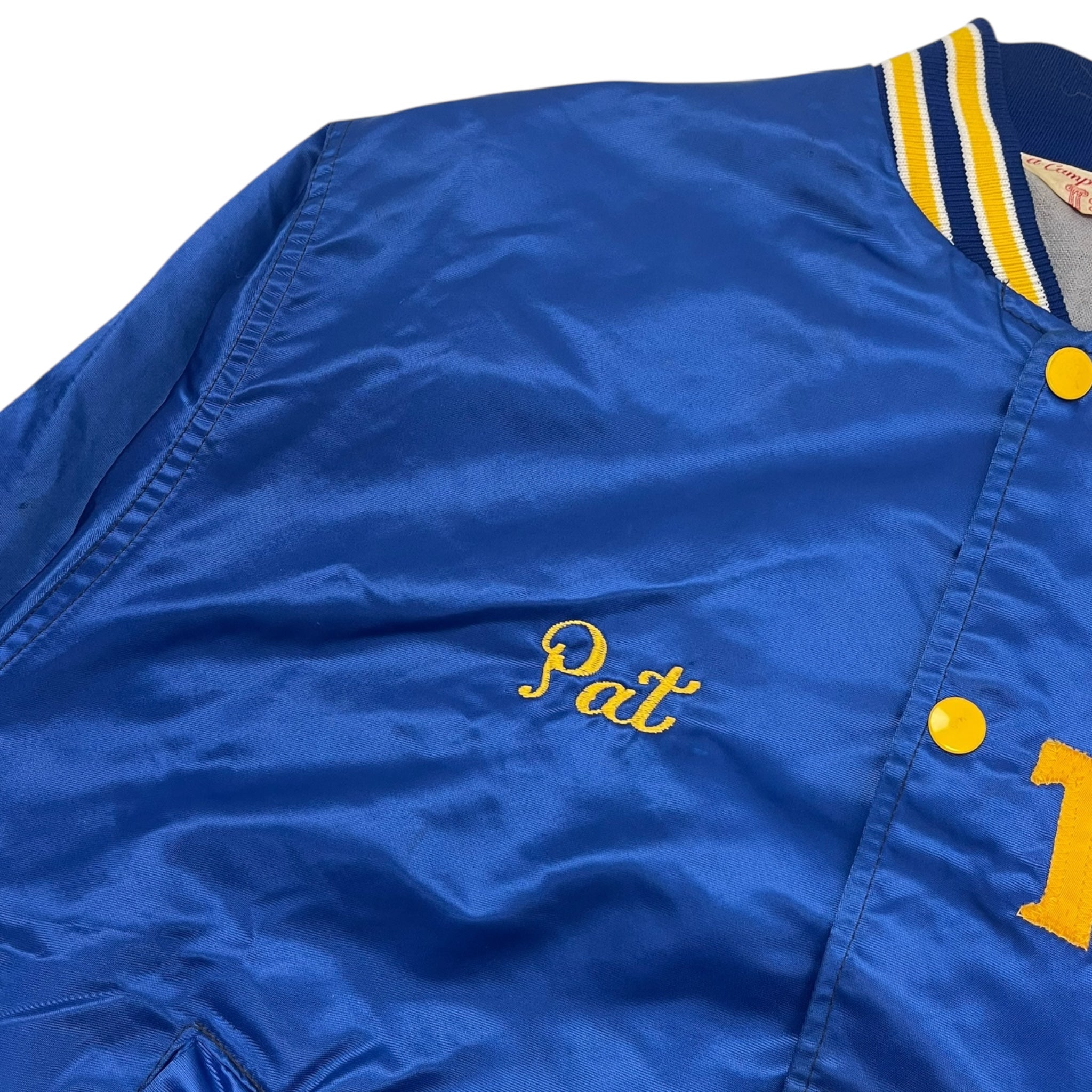 Vintage ‘70s Satin Fraternity Button Up Jacket