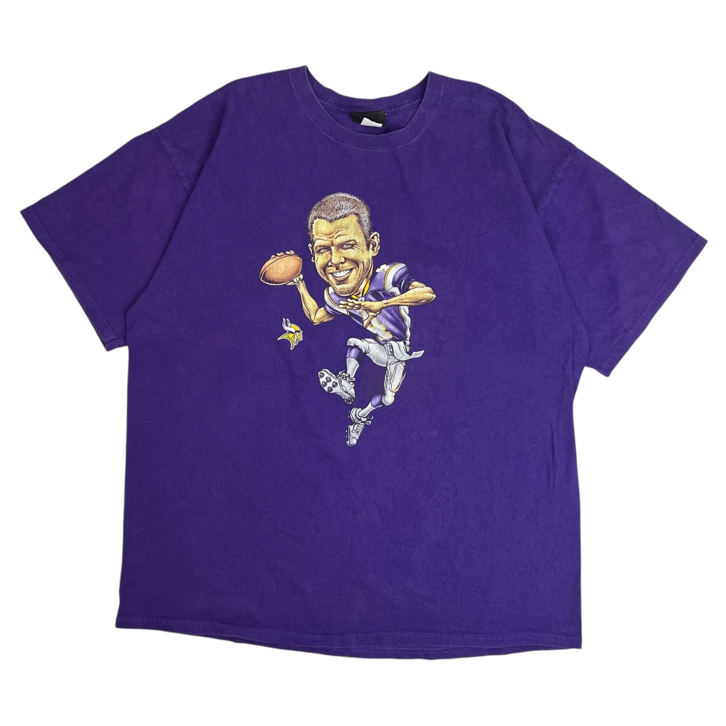 Vintage Minnesota Vikings Brett Favre Tee Purple