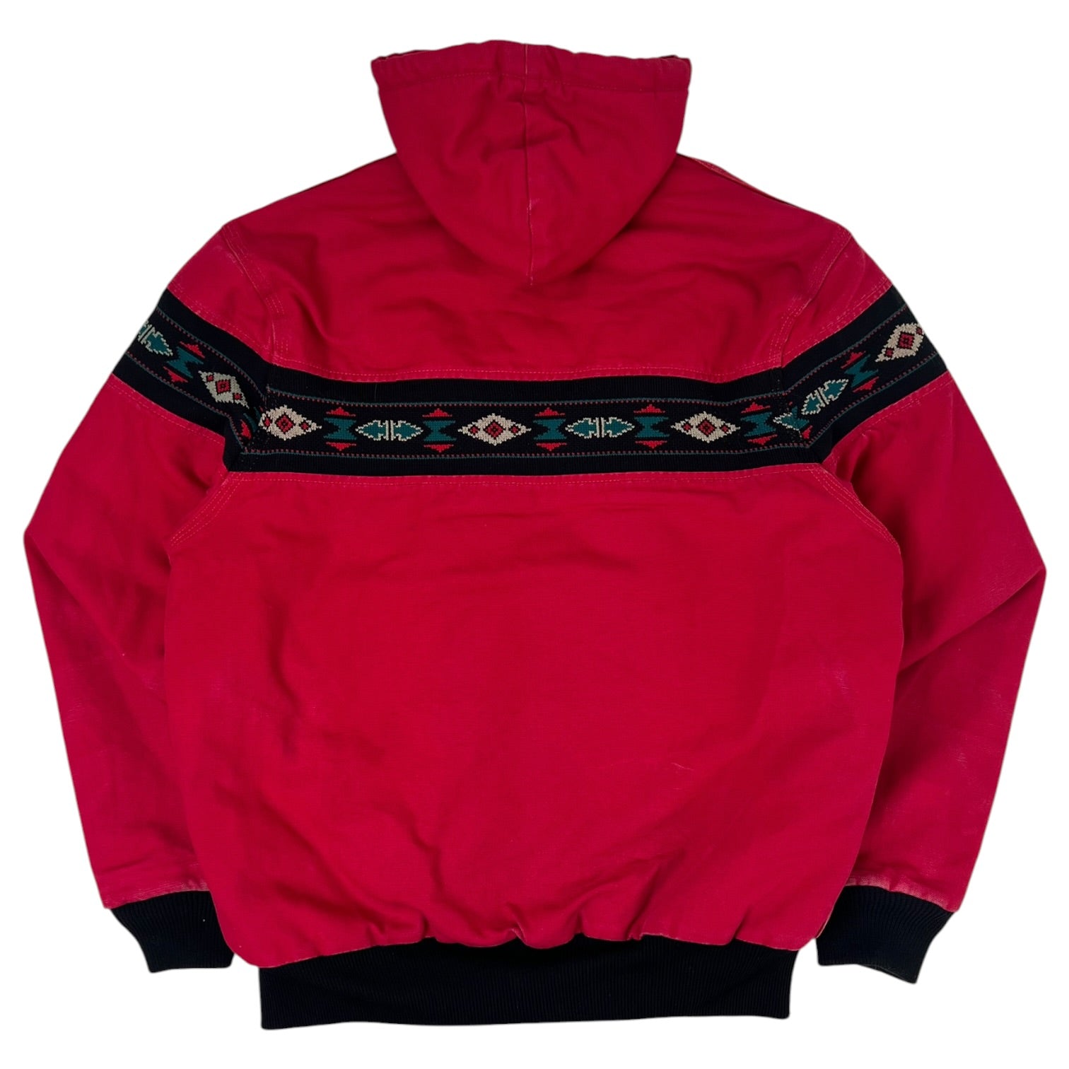 Vintage 1990’s Carhartt Aztec Work Jacket Red