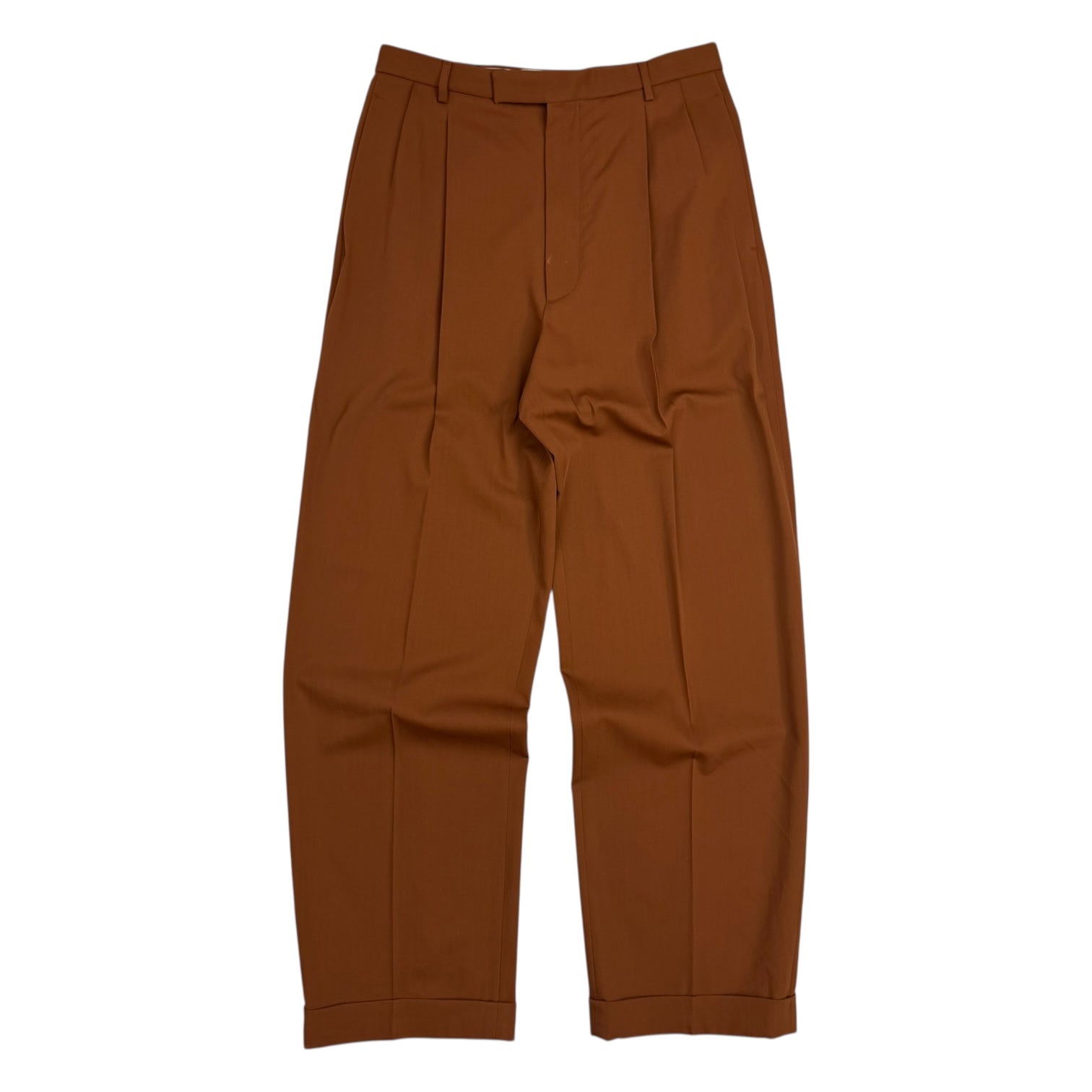 Gucci Pleated Trousers Brown