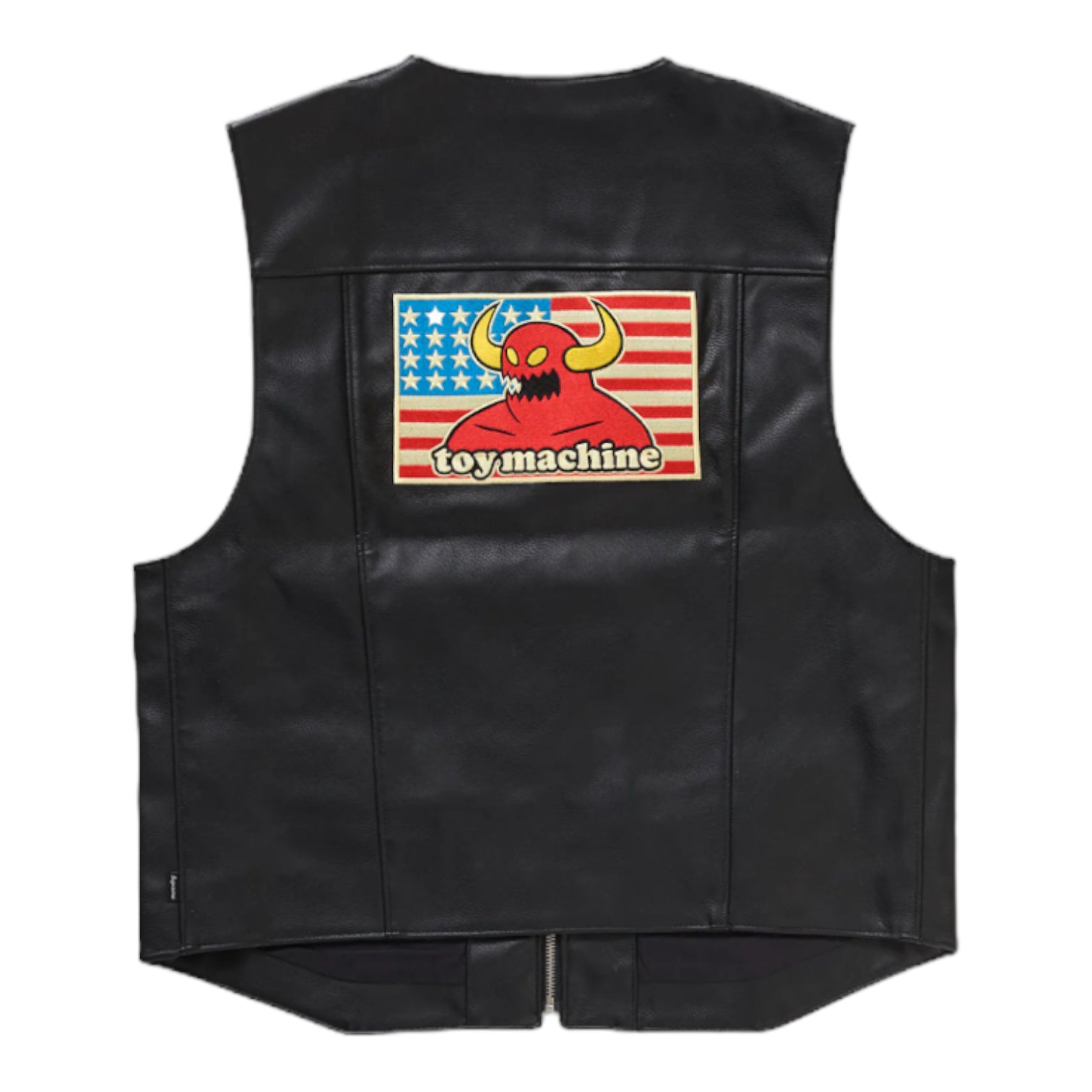 Supreme x Toy Machine Faux Leather Vest Black