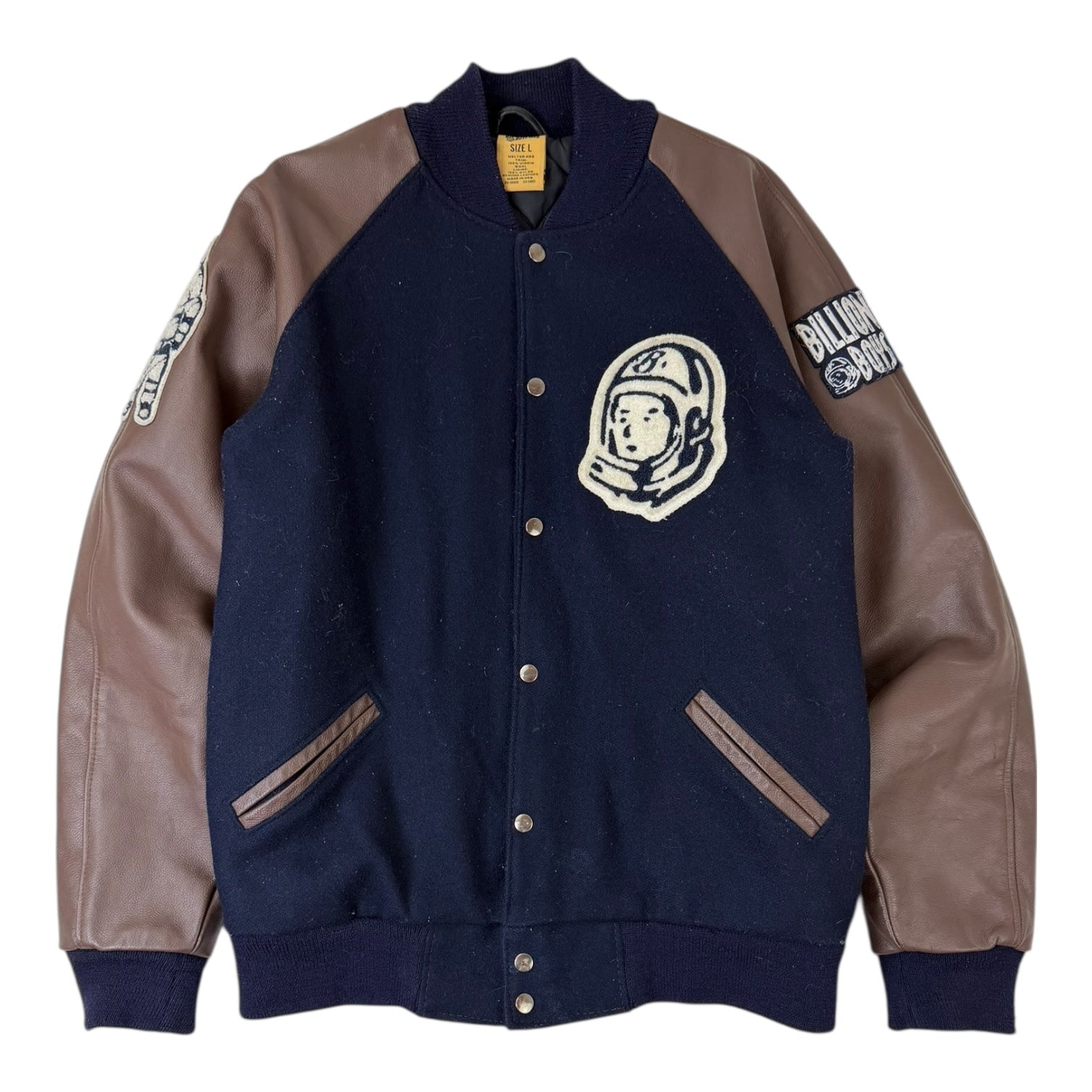 Billionaire Boys Club BB Cadet Varsity Jacket Navy/Brown