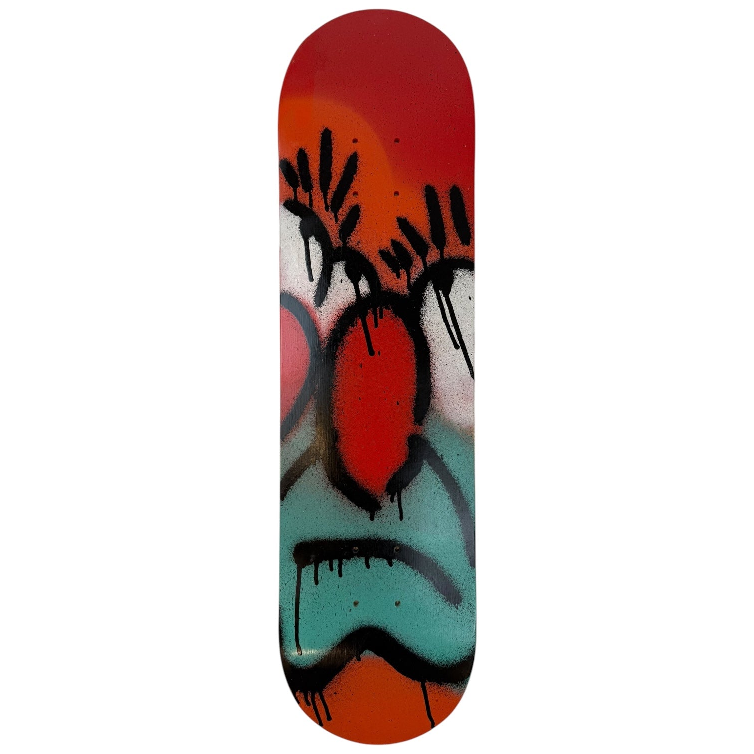 Slawn Skateboard Deck Red/Orange