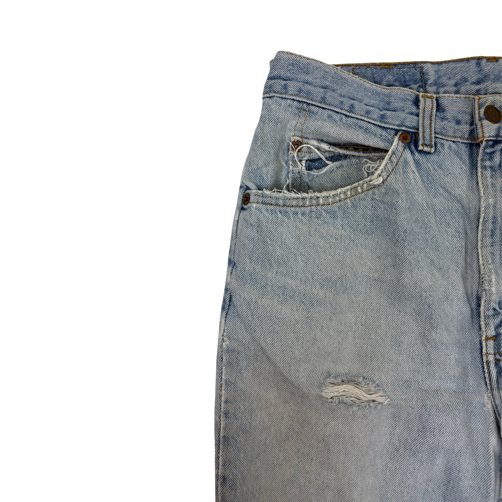 Vintage Levi’s Orange Tab Distressed Light Wash Denim