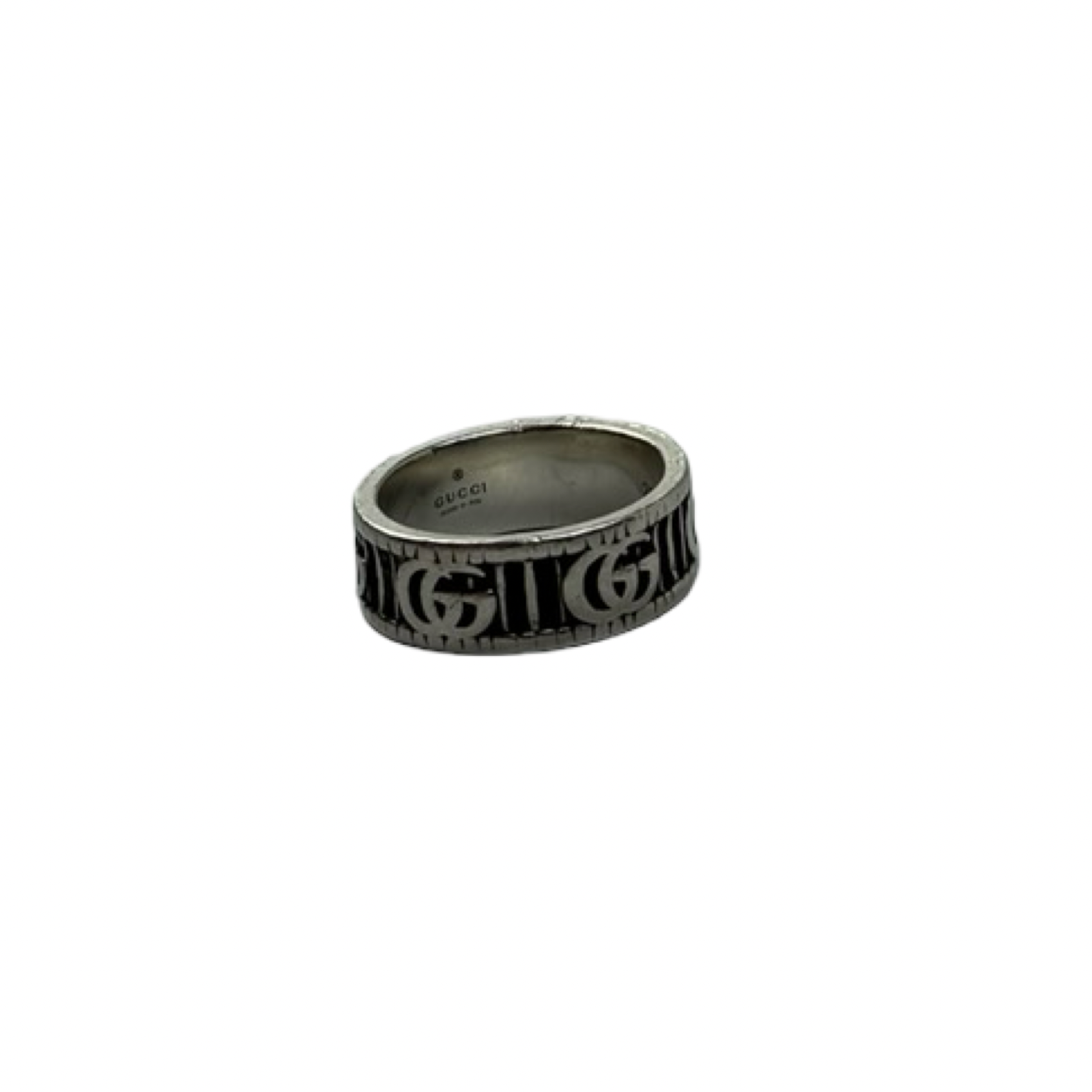 Gucci GG Marmont Wide Ring Sterling Silver