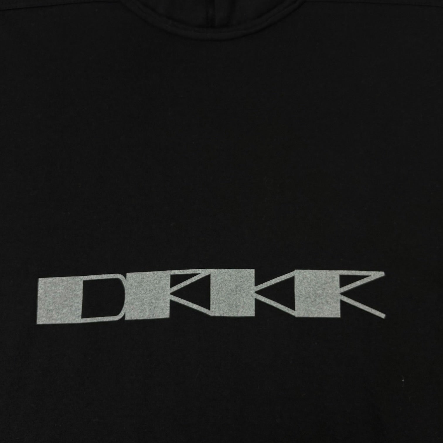 Rick Owens DRKRSHDW “DRKR” Print Level Tee Black