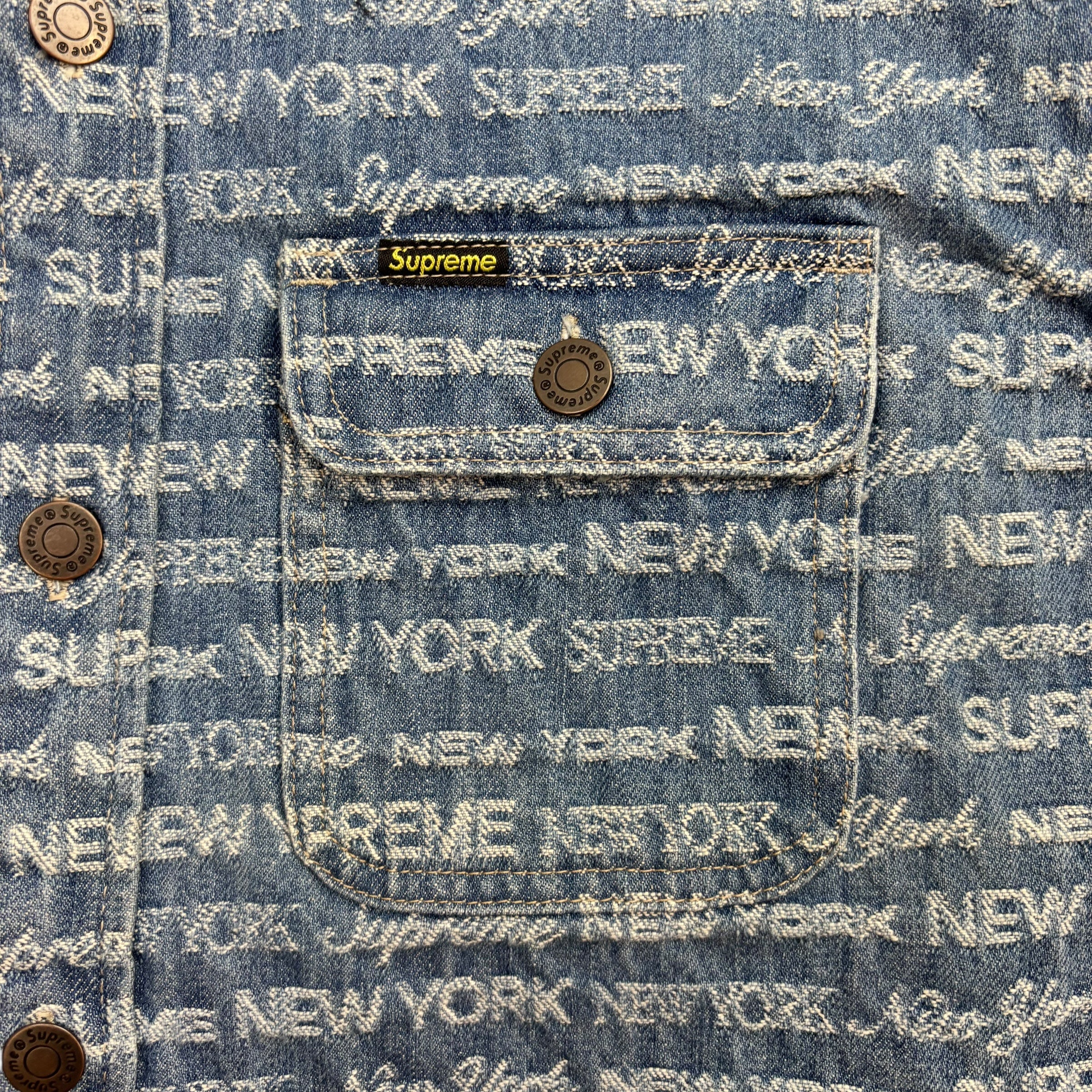 Supreme Multi Type Jacquard Denim Shirt