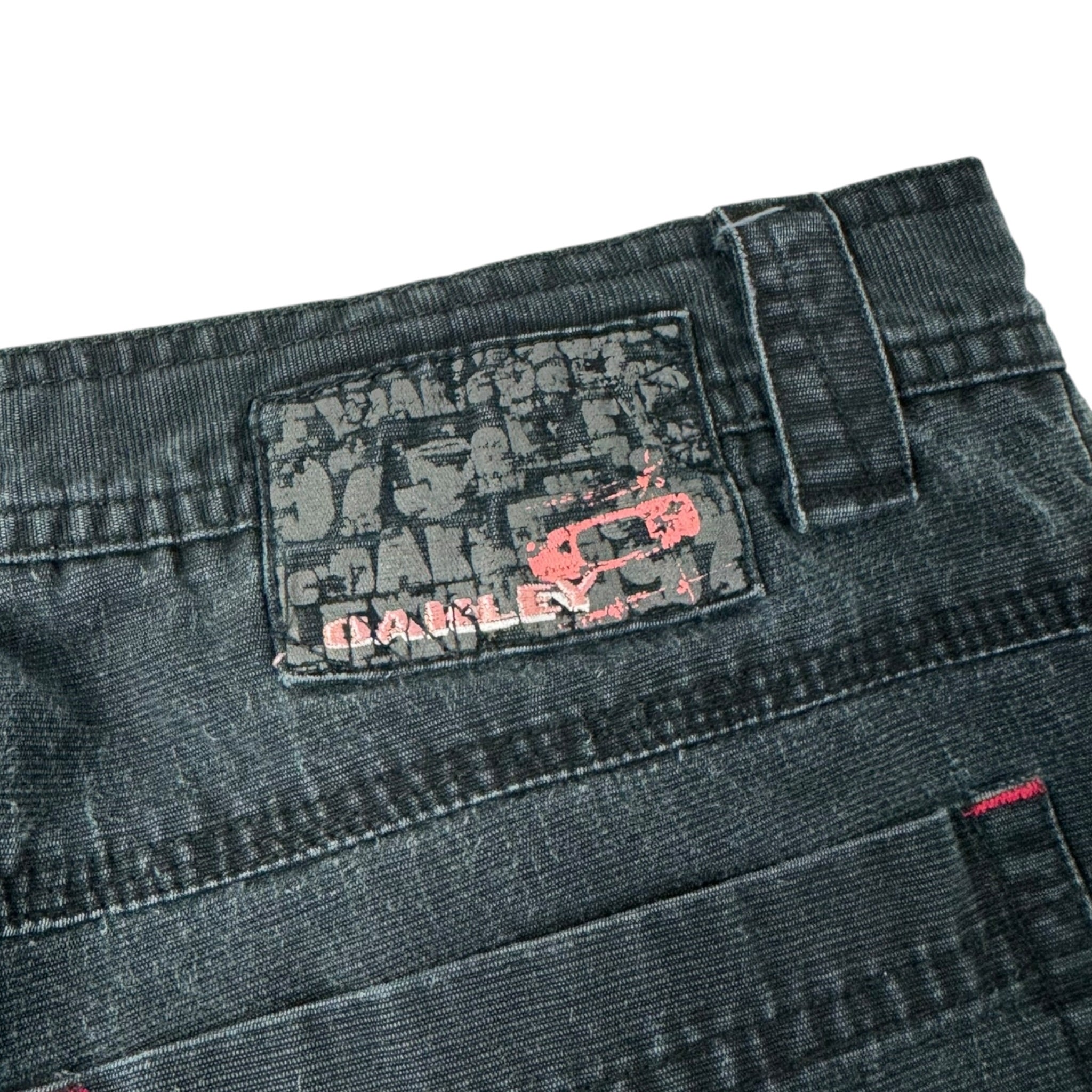 Vintage Y2K Oakley Bootcut Loose Fit Bottoms Black