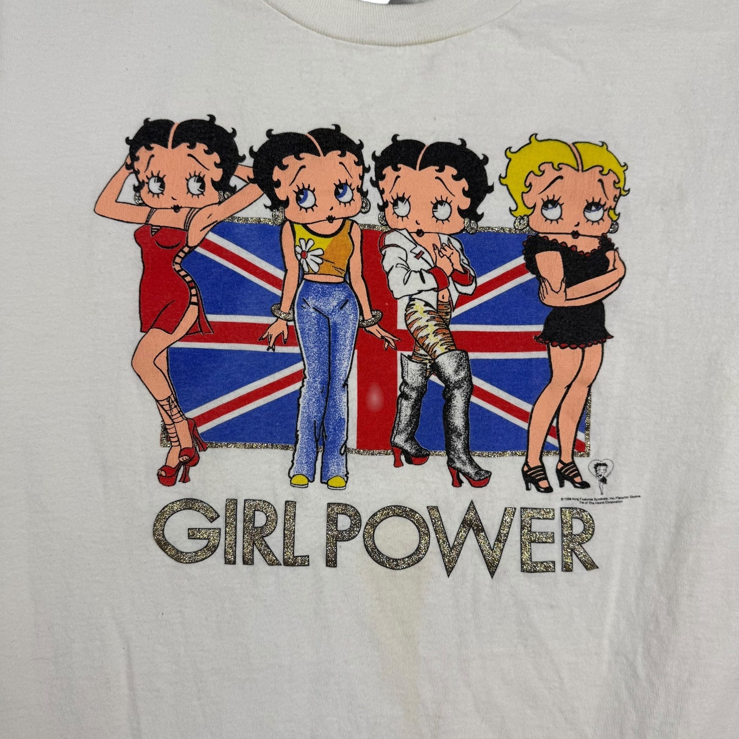 1998 Betty Boop ‘Girl Power’ Tee White