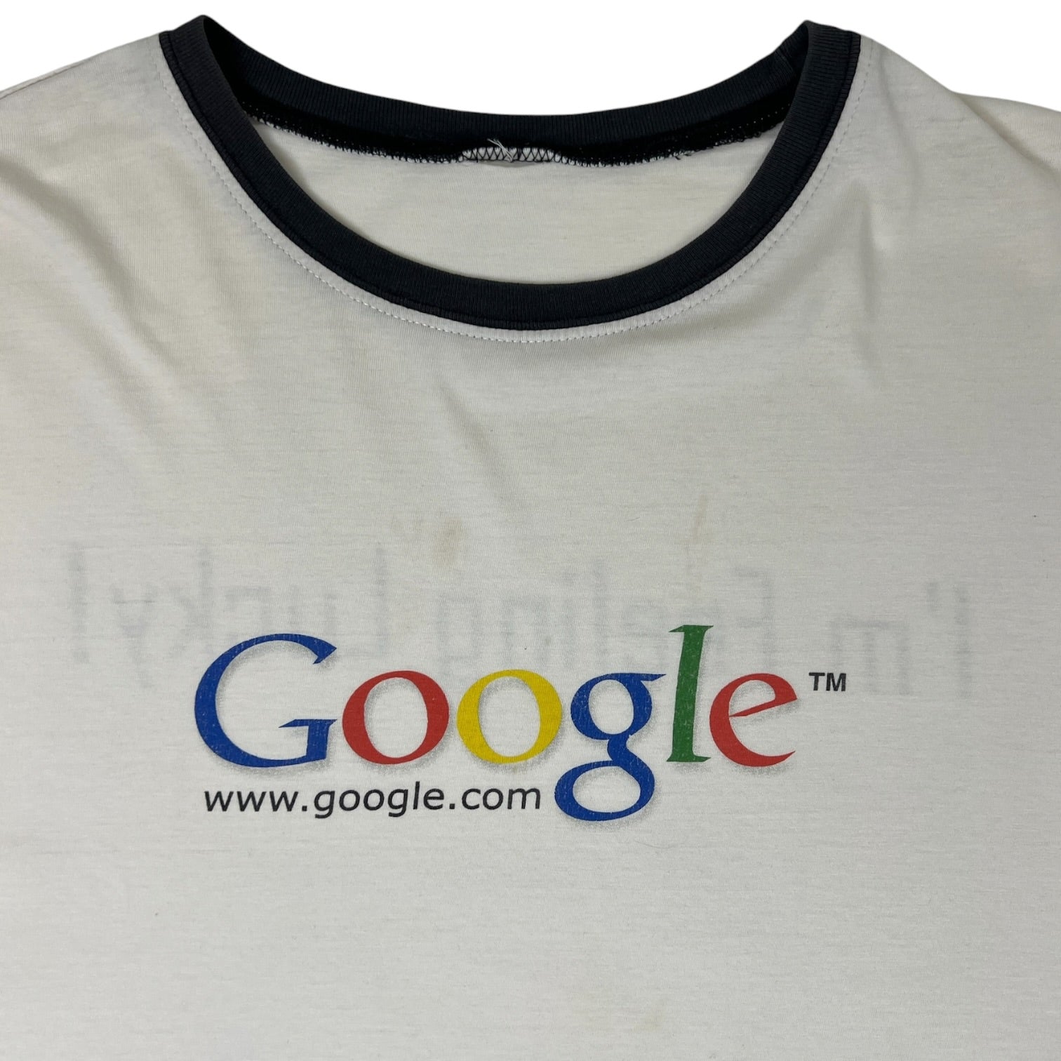 Vintage 2000’s Google “I’m Feeling Lucky” Ringer T-Shirt White