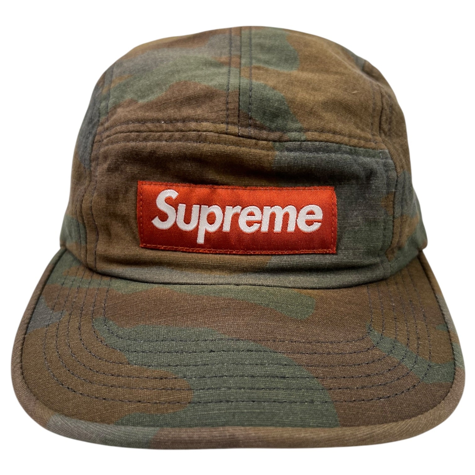 Supreme Washed Canvas Camp Cap Camo