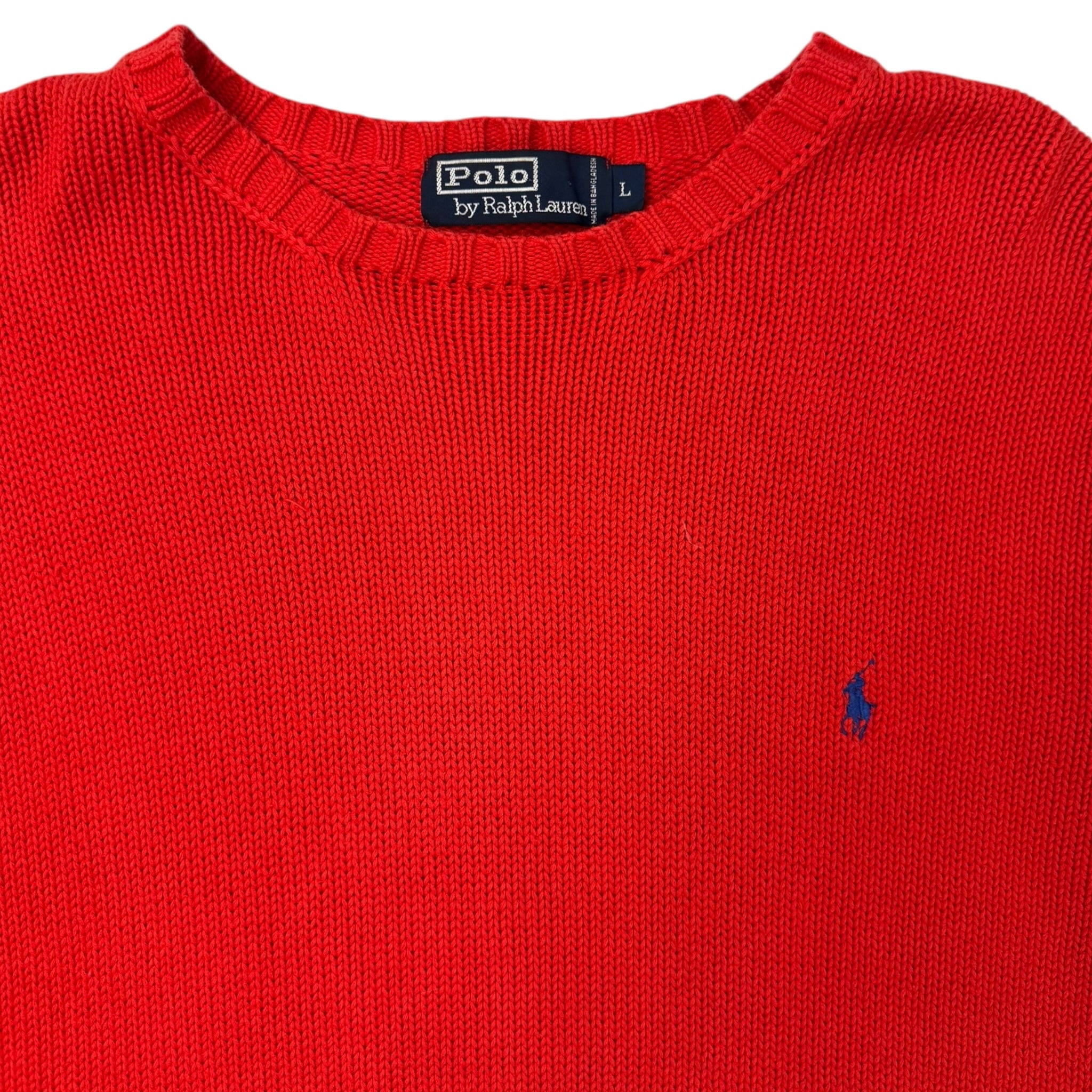 Vintage Polo Ralph Lauren Knit Deep Orange