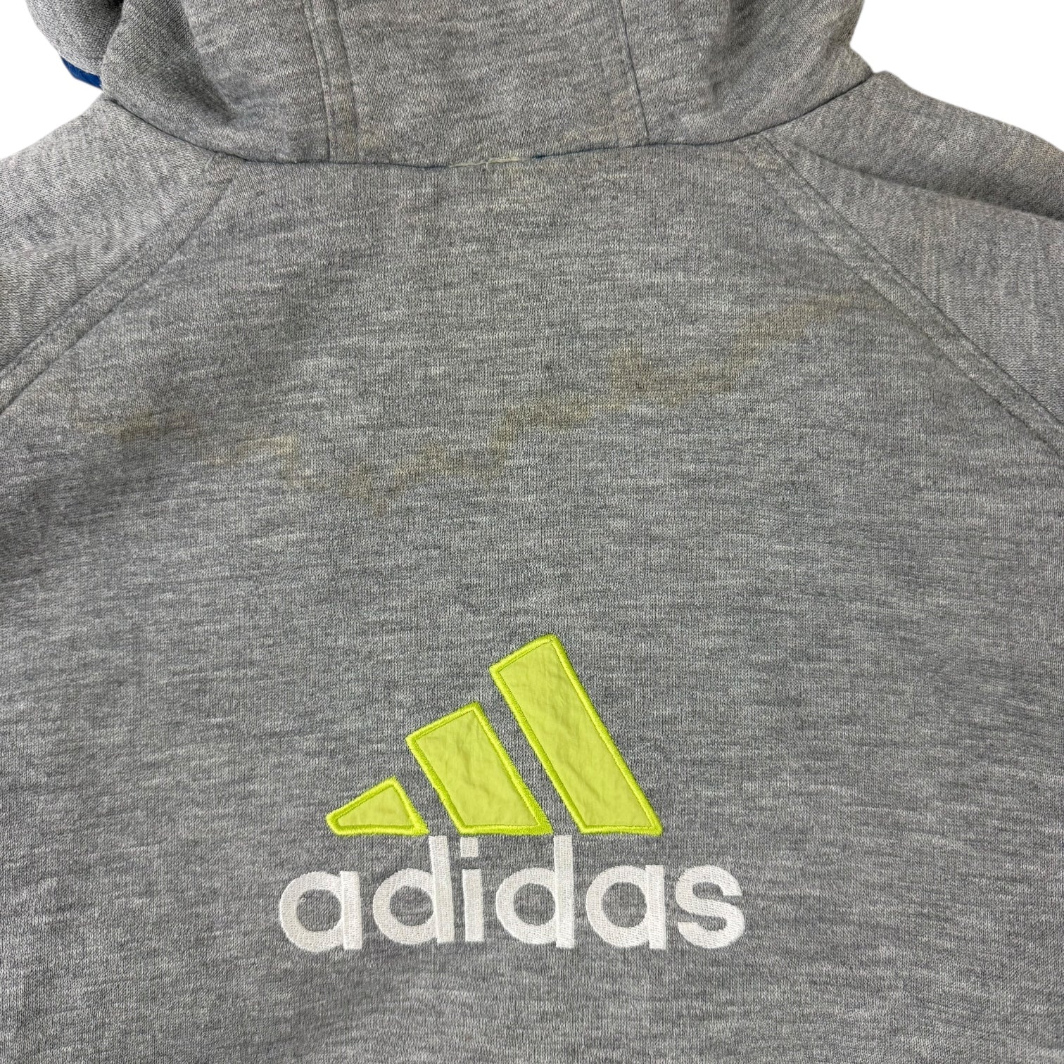 Vintage Blue and Green Adidas Reversible Windbreaker