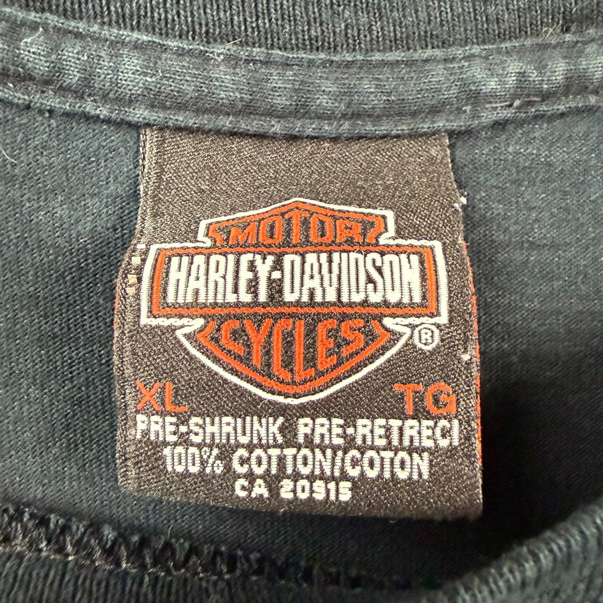 Vintage Harley Davidson Of Edmonton Tee Black