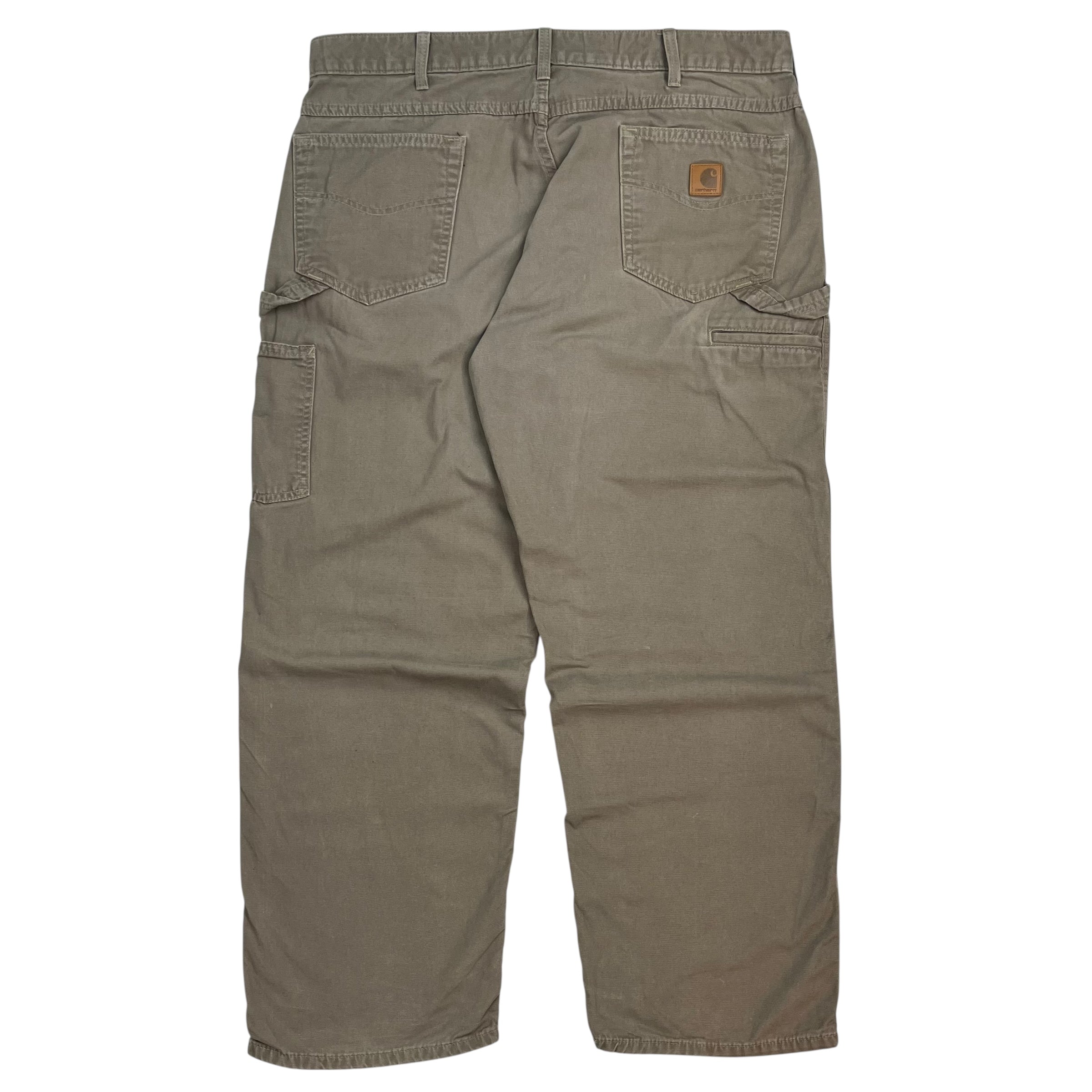 Vintage Carhartt Dungaree Pants Grey Beige