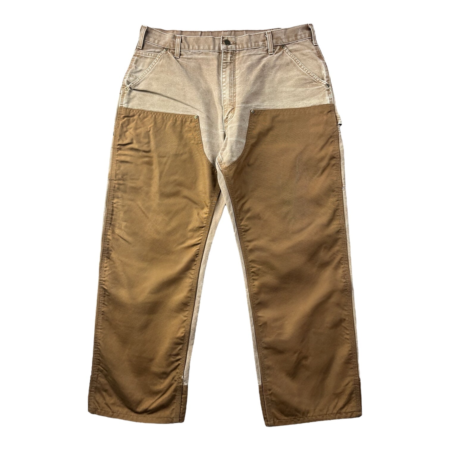 Vintage Carhartt Ripstop Double Knee Pants Dark Tan