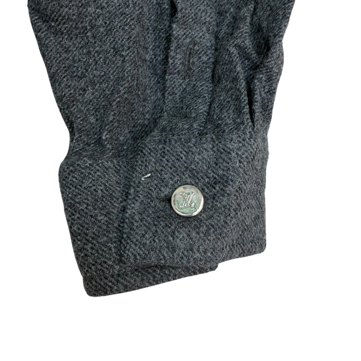 Louis Vuitton Wool Button Up Overshirt Grey