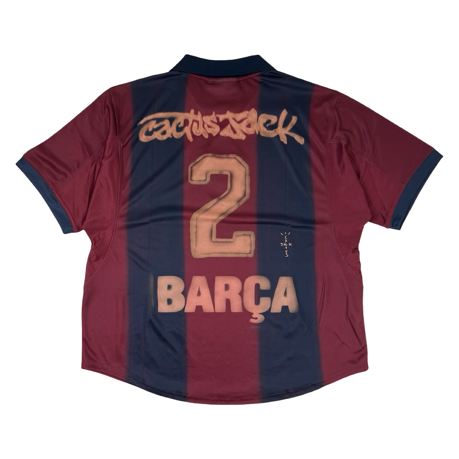Travis Scott x Nike x FC Barcelona Retro 2000/01 Home Skeleton Jersey