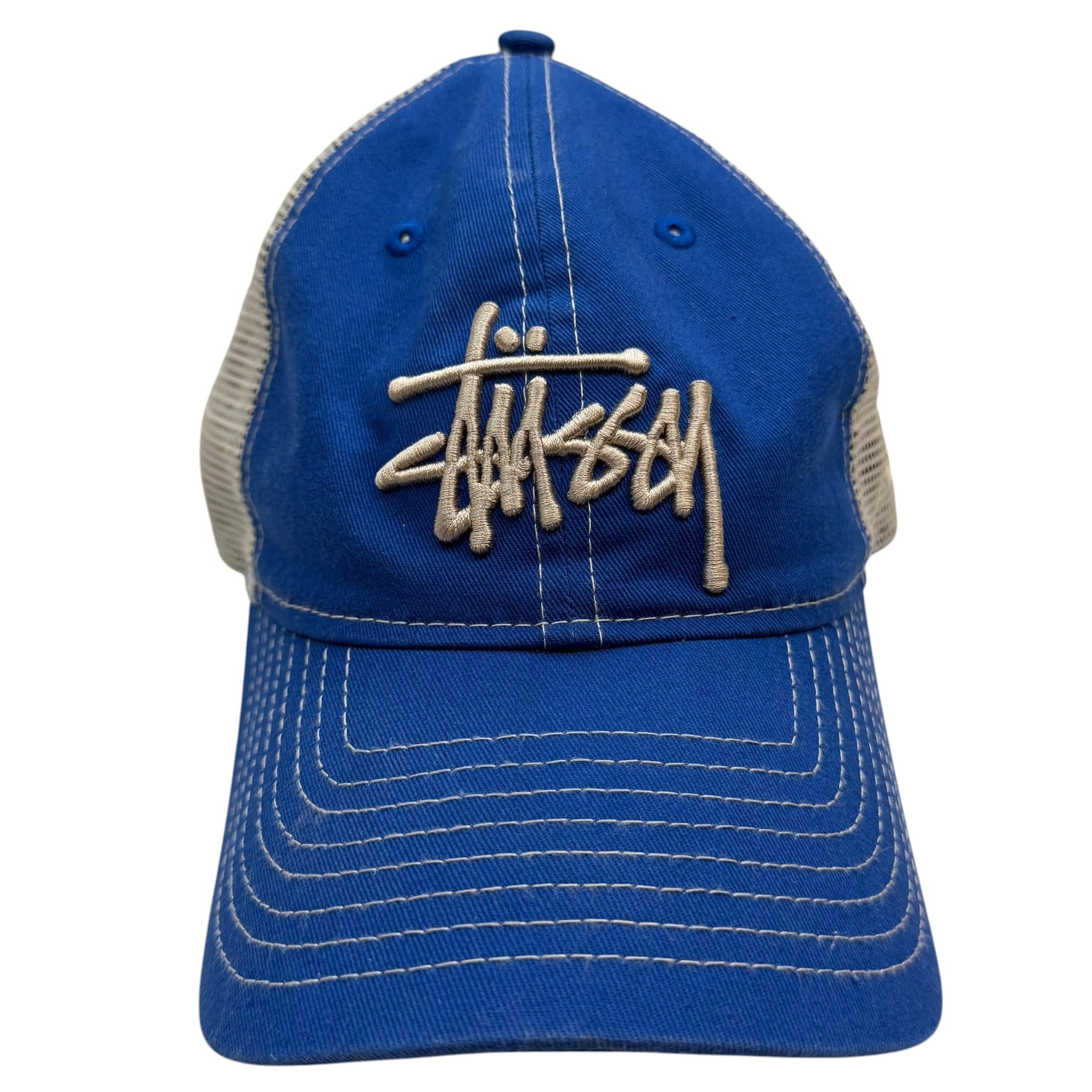 Stussy New Era 9Twenty Basic Trucker Hat Bright Royal