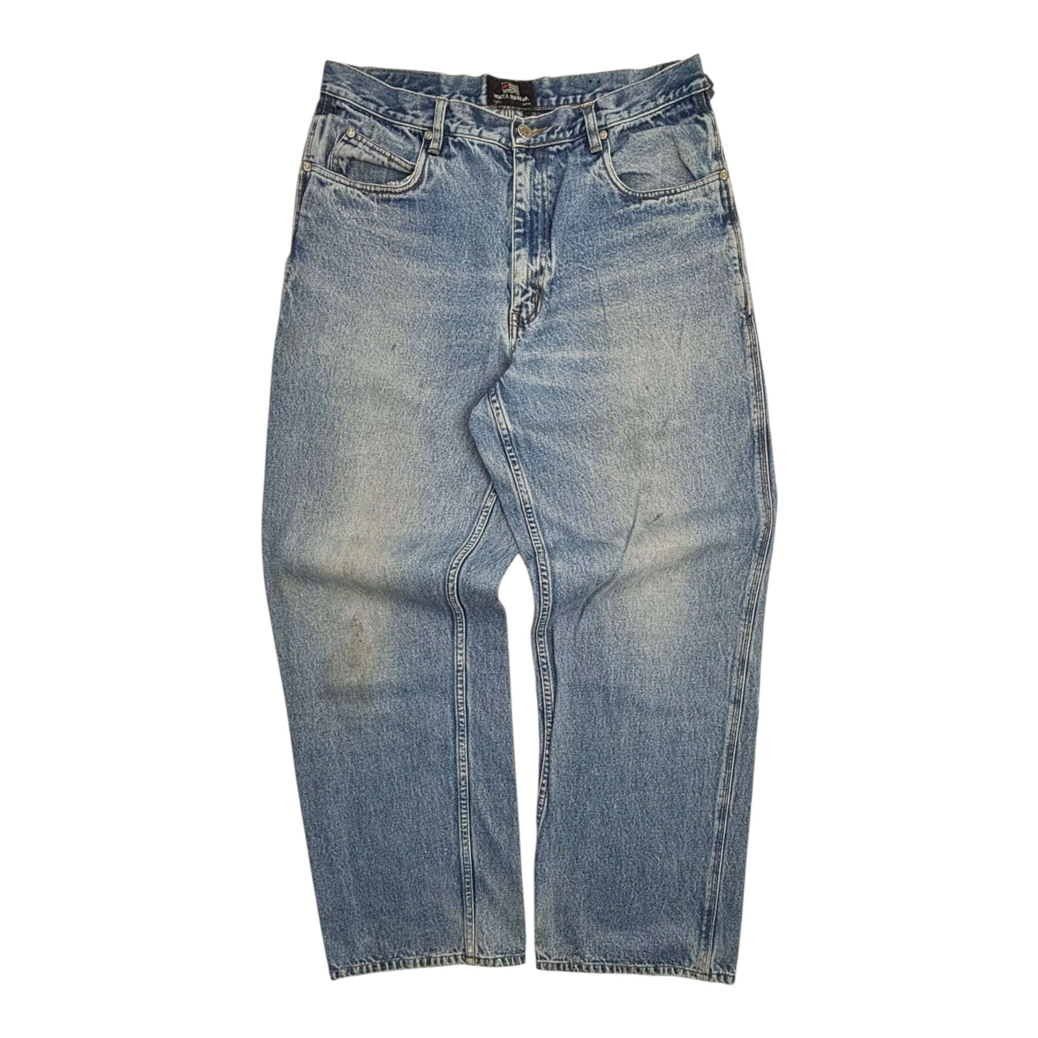 Y2K Mecca Jeans Light Blue Wash Bottoms