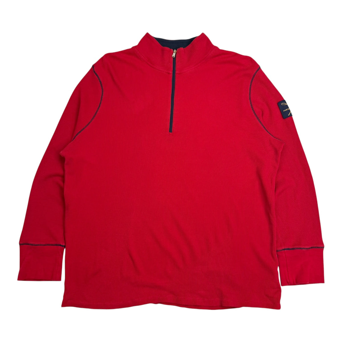 (W) Lauren Ralph Lauren Quarter Zip Sweater Red