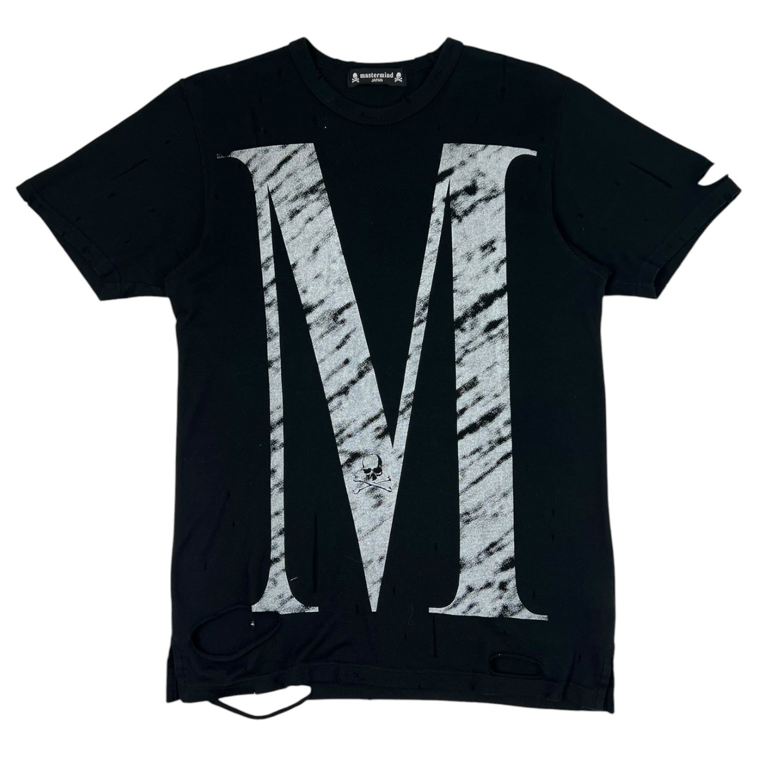 Mastermind Distressed “M” Logo T-Shirt Black