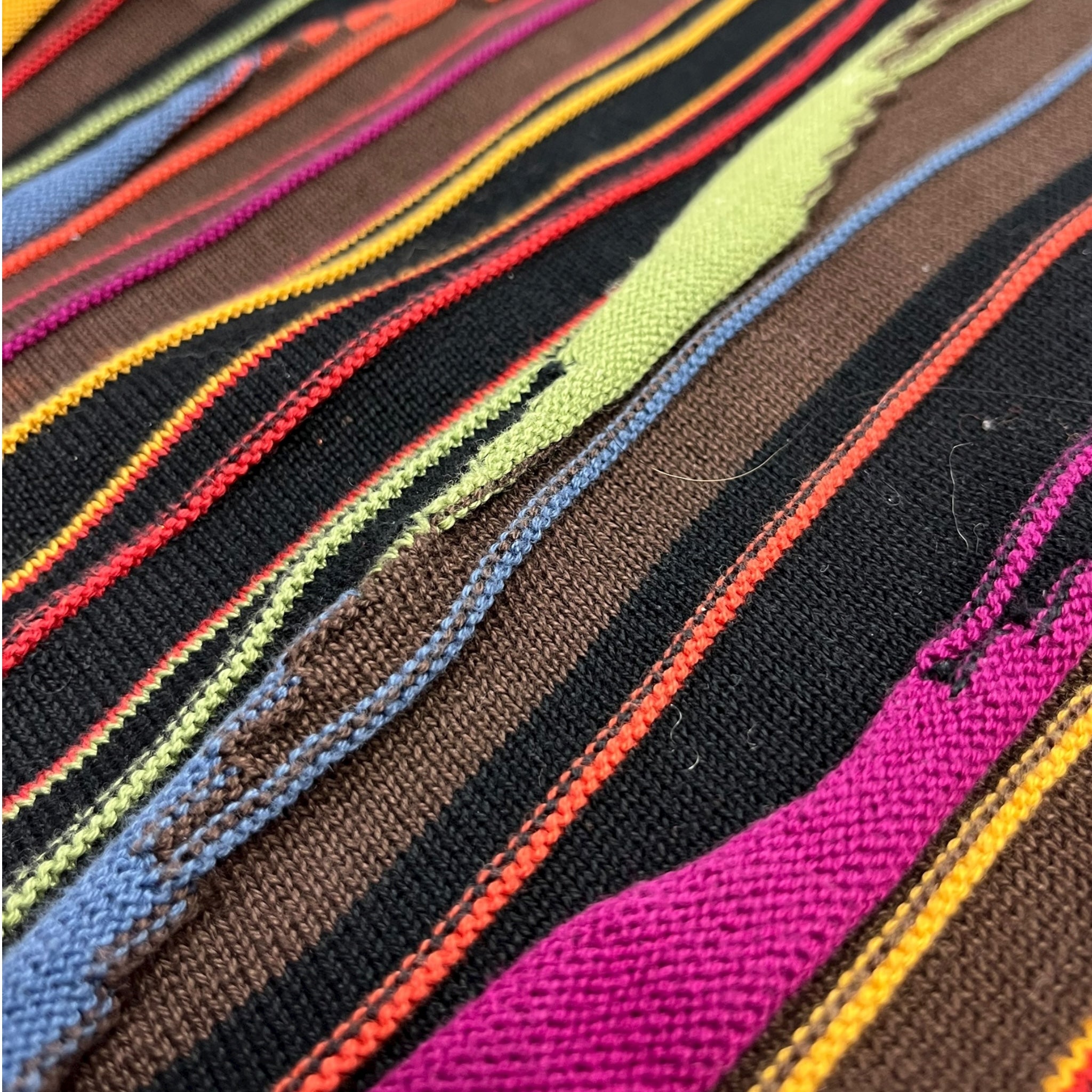 Vintage Tundra Multi-Colored Vertical Textured Knit