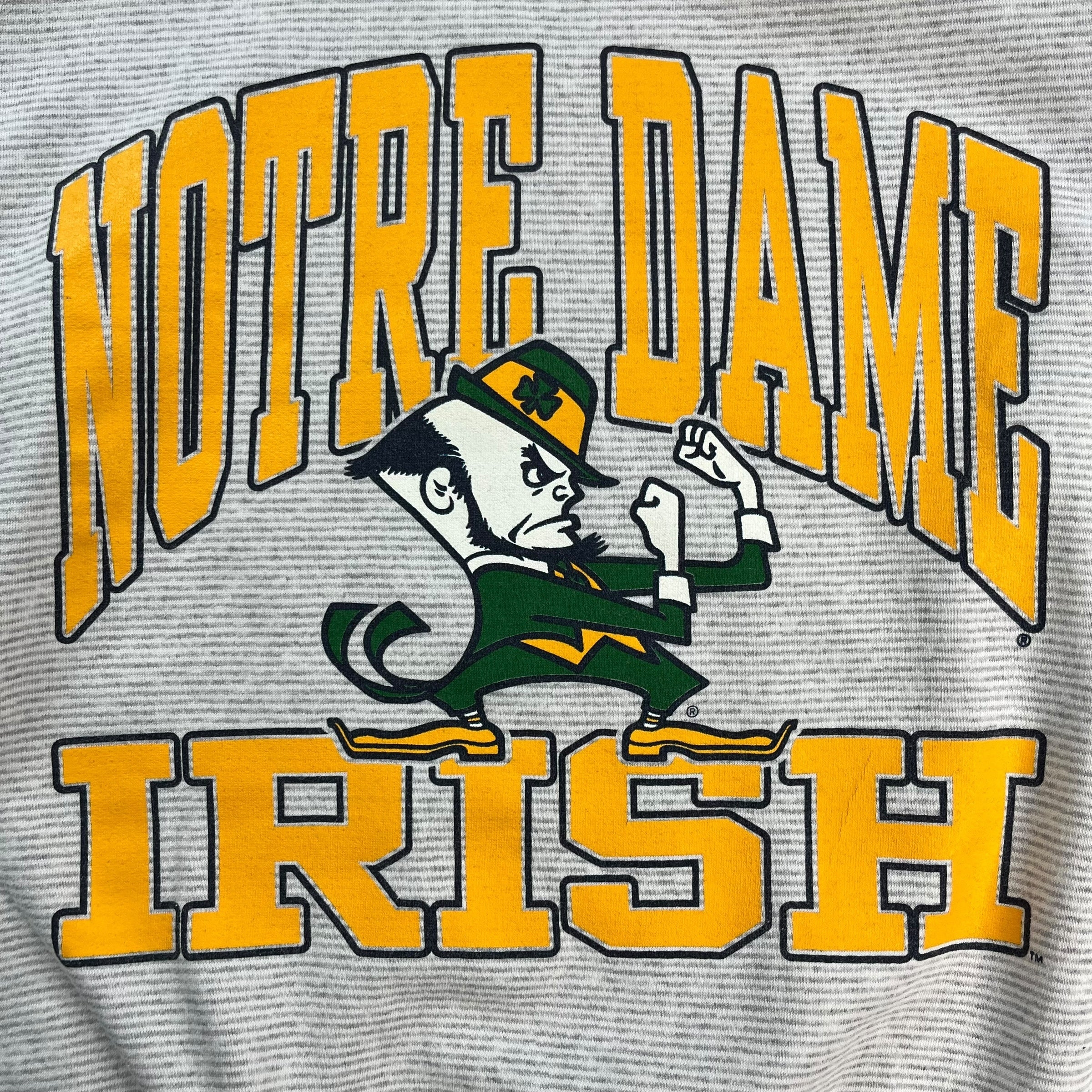 Vintage Notre Dame Irish Crewneck Light Grey