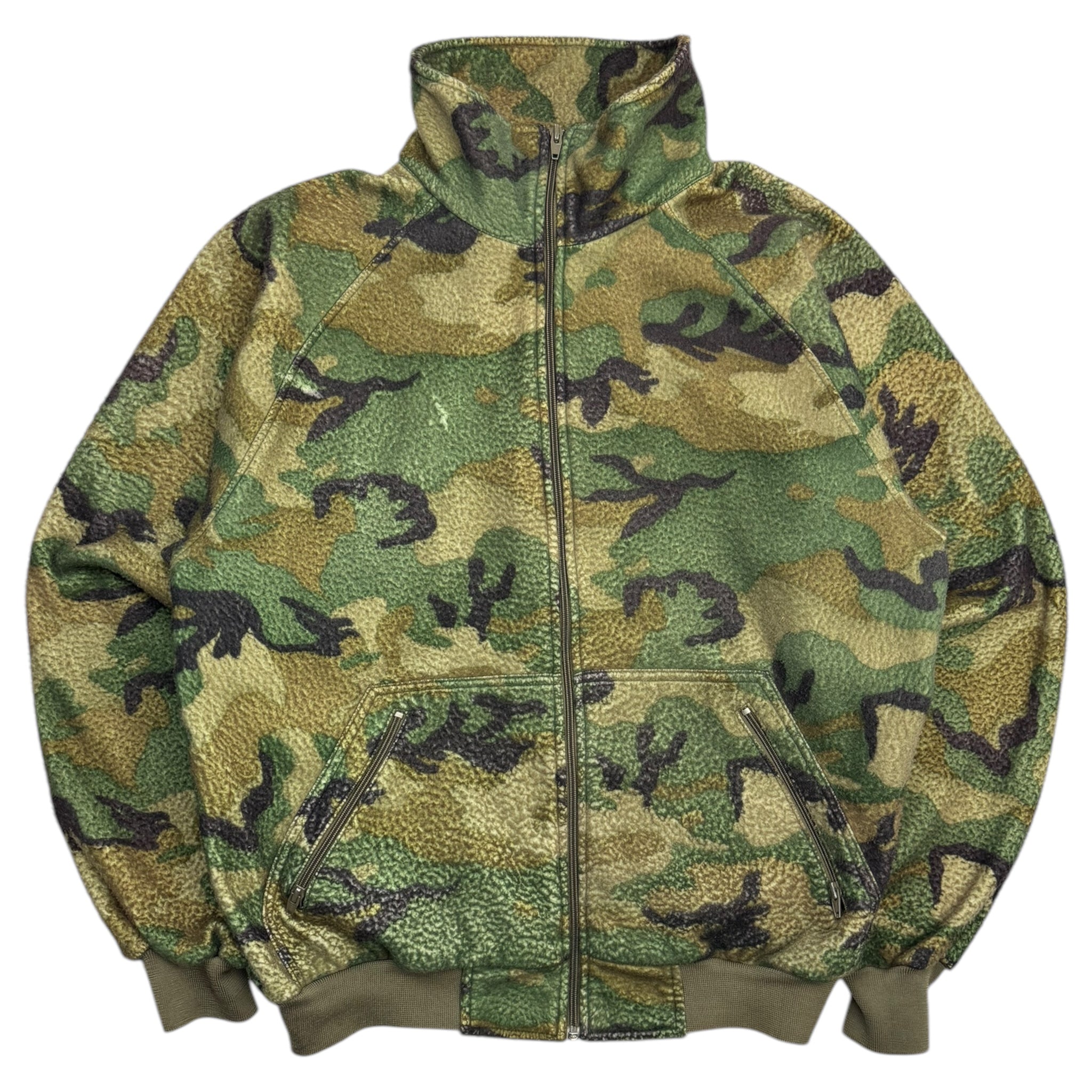 Vintage Y2K Camo Zip Up Fleece