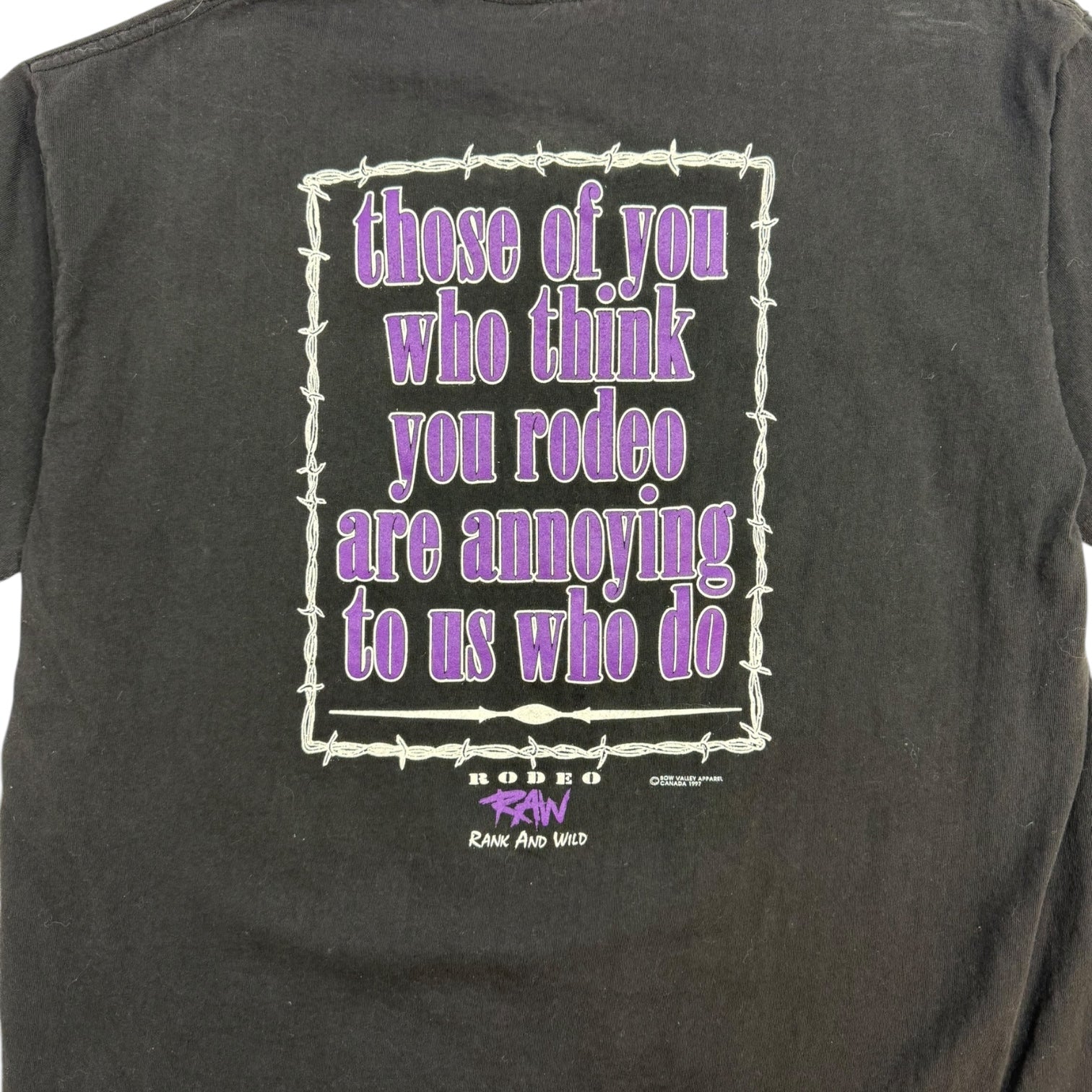 Vintage Raw Rodeo T-Shirt Black