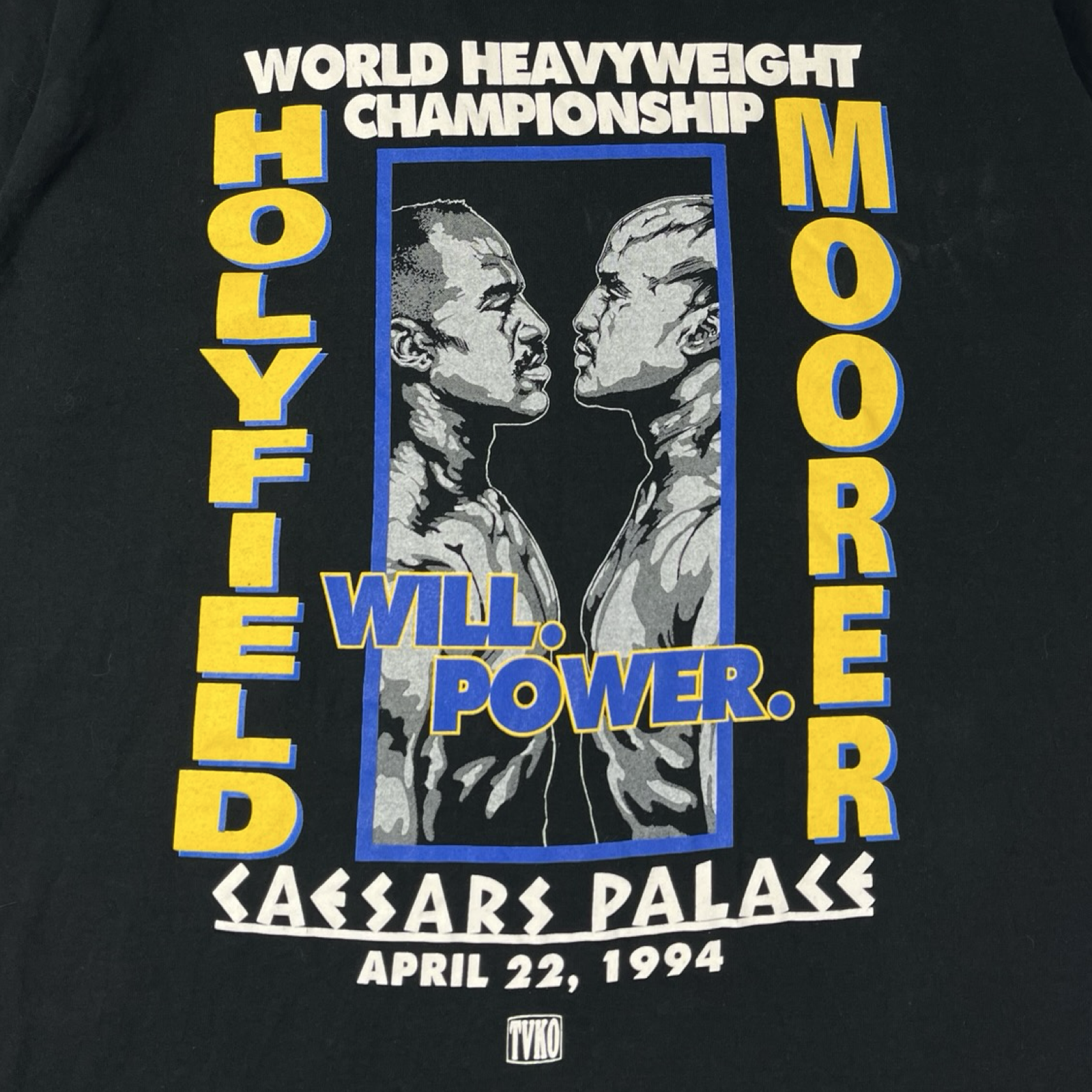 Vintage Caesars Palace Holyfield Vs Moorer Boxing T-Shirt
