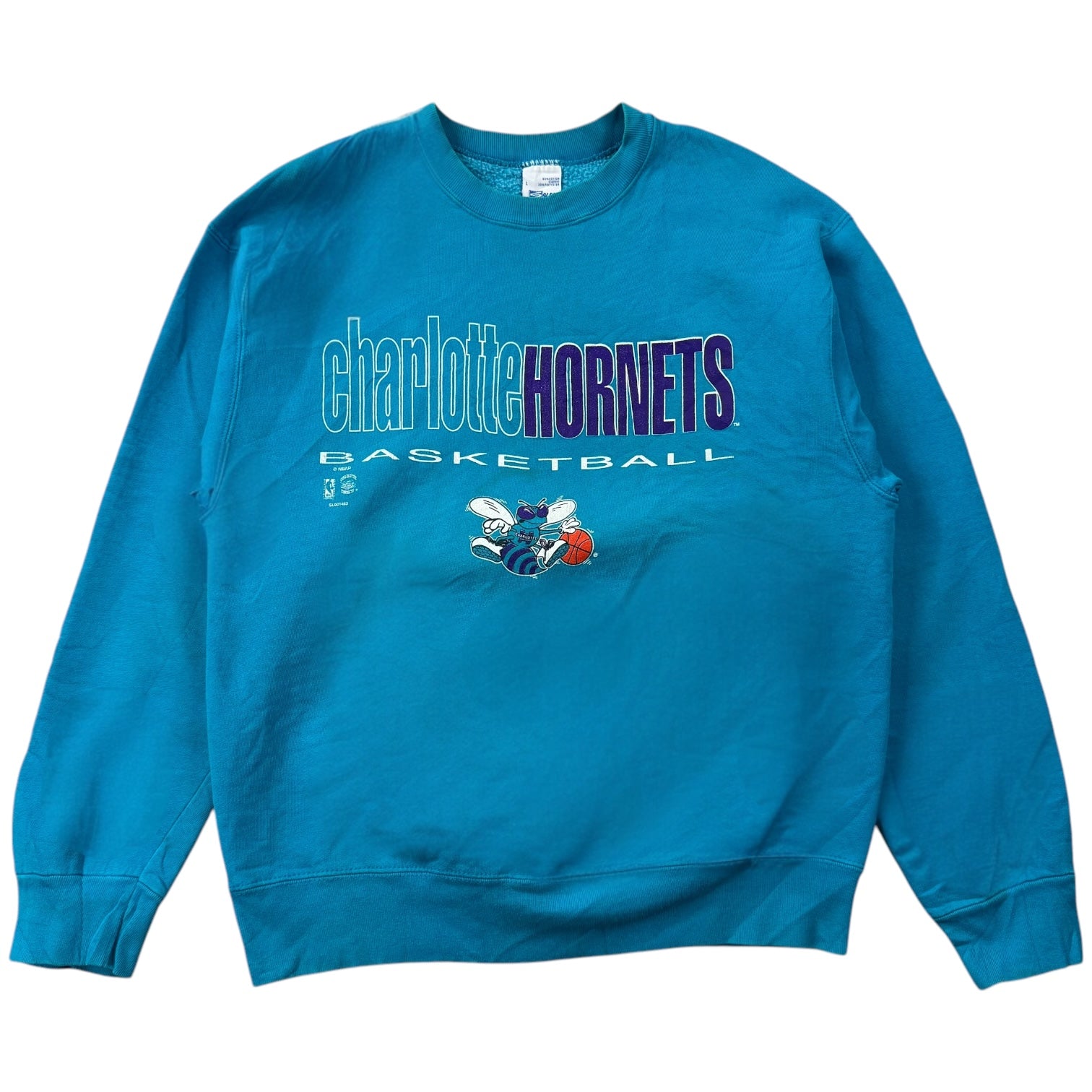 Vintage Charlotte Hornets Crewneck Turqoise