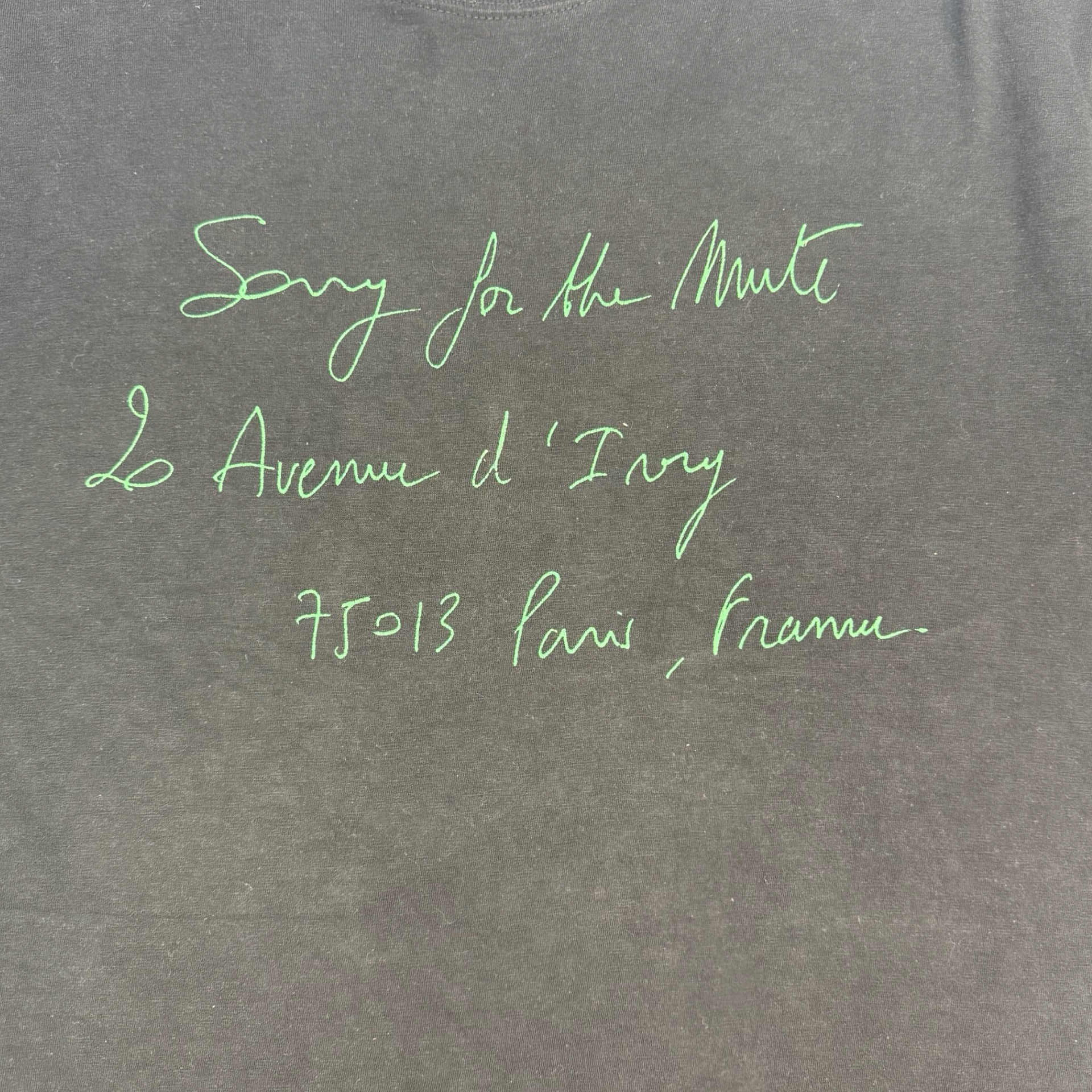 Song For The Mute Tee Black