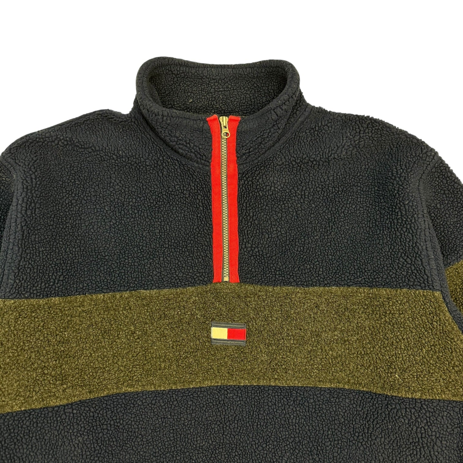 Vintage Tommy Hilfiger Quarter Zip Fleece Blue