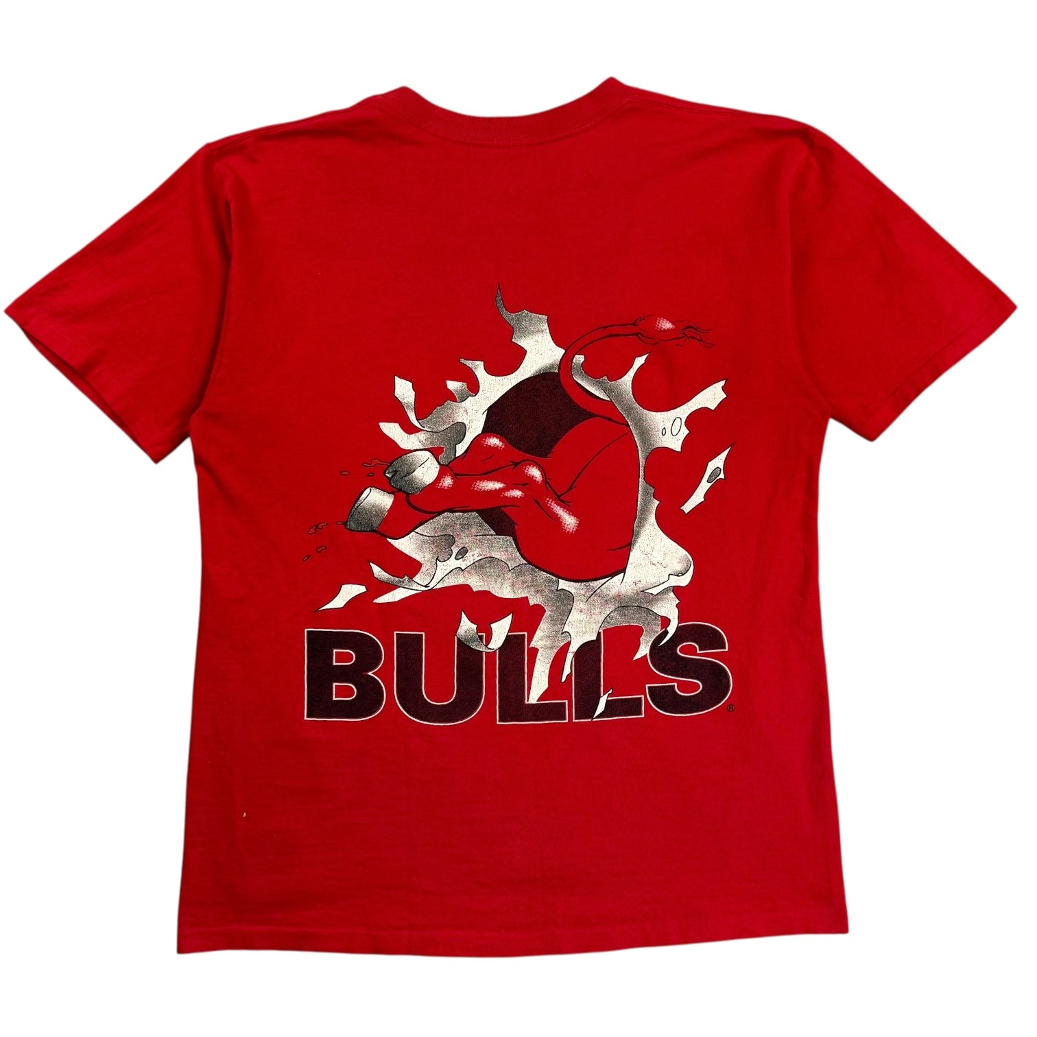 Vintage Nutmeg Chicago Bulls Crash Tee Red