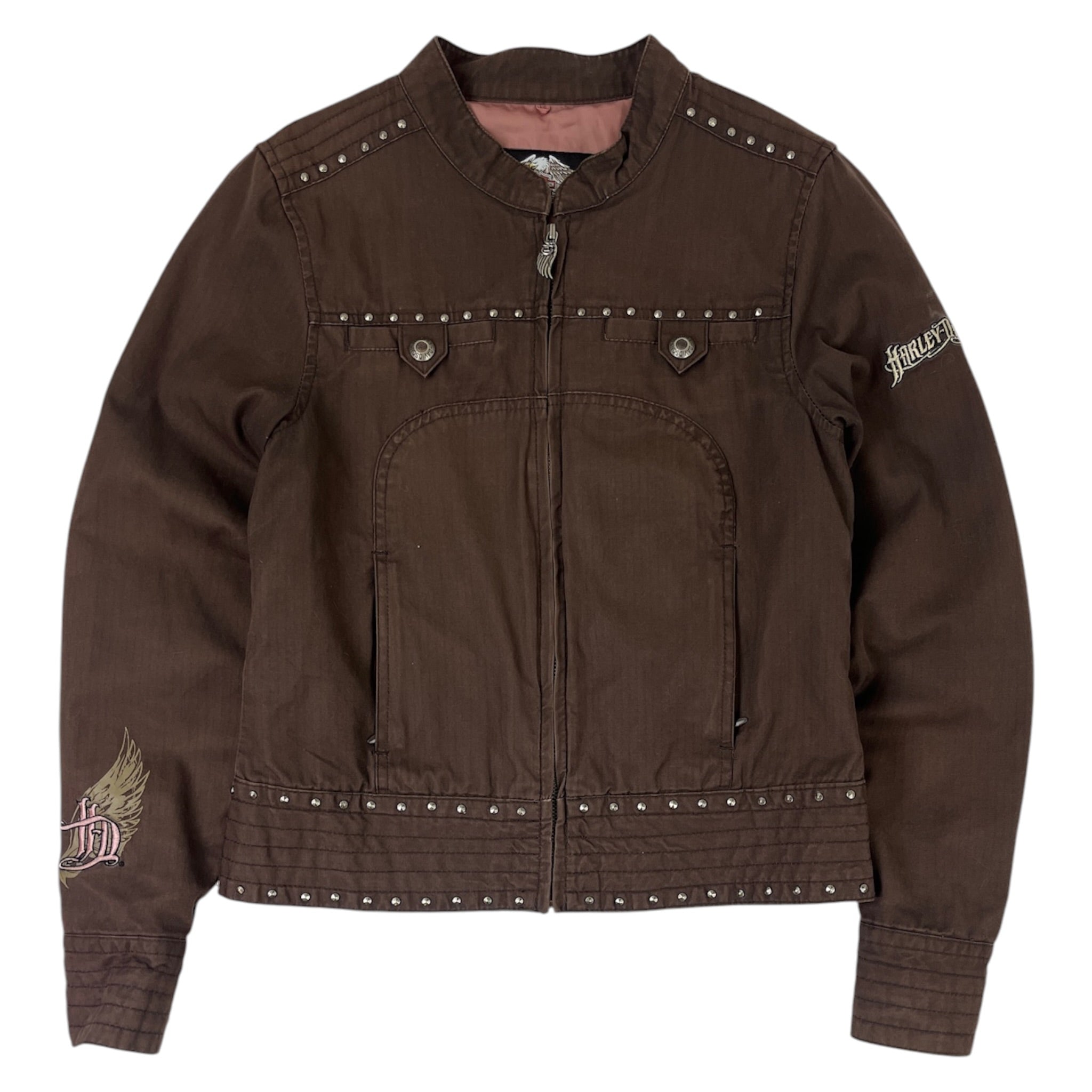 Harley-Davidson Tempest Canvas Riding Jacket Brown