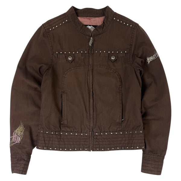 Harley-Davidson Tempest Canvas Riding Jacket Brown