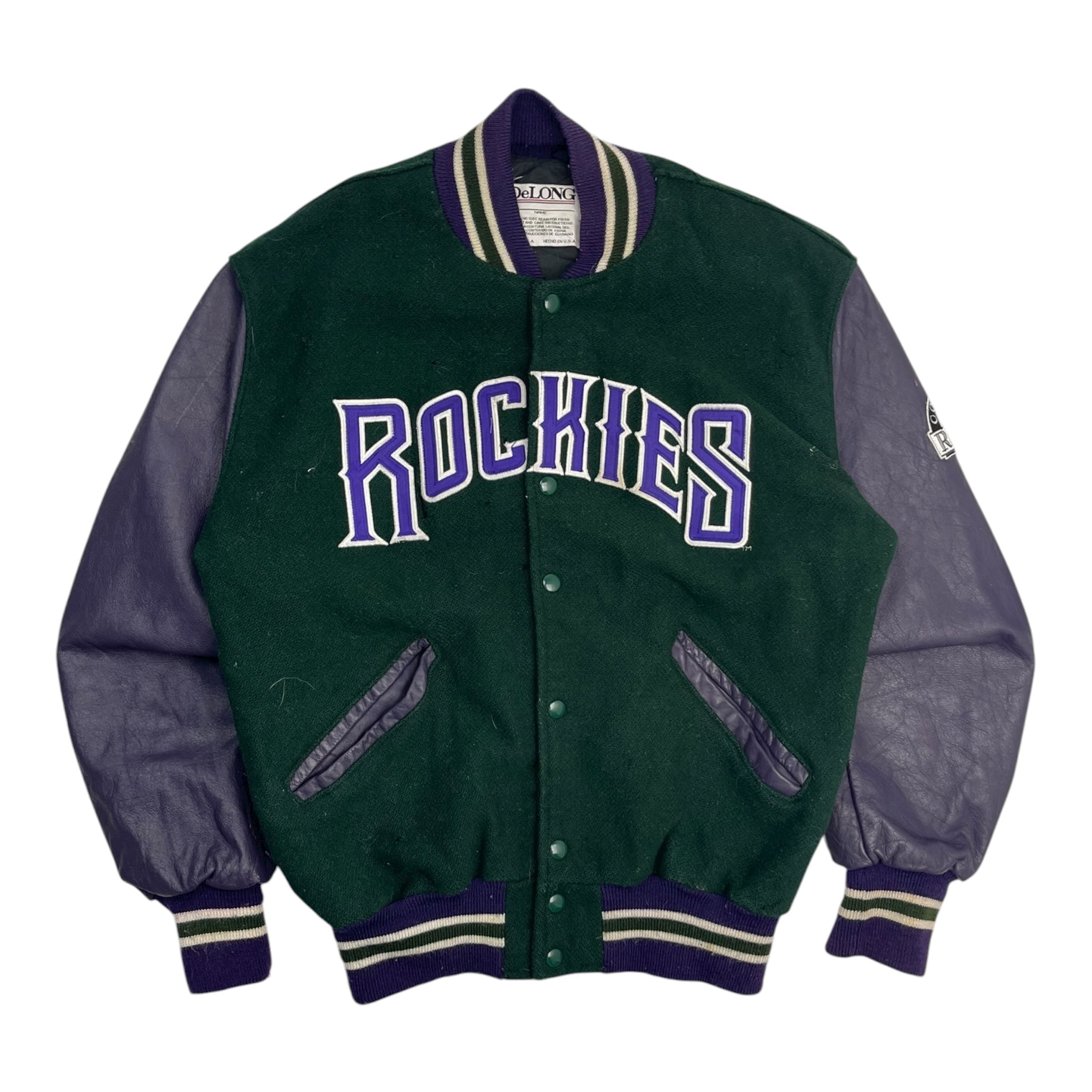 Vintage Colorado Rockies Chest Spellout Jacket