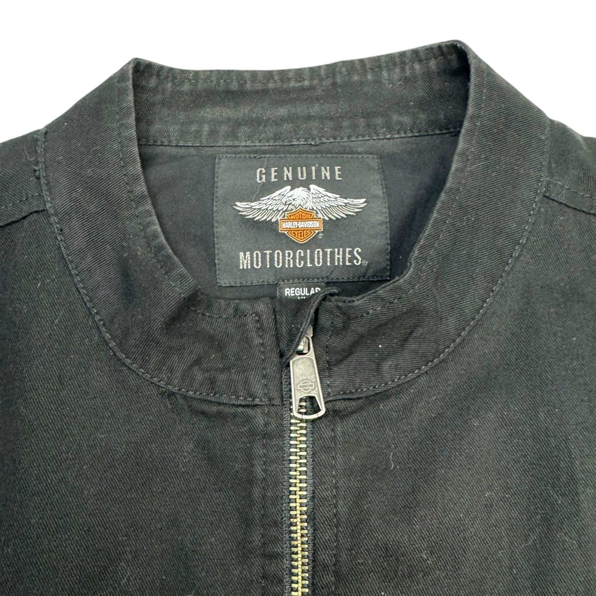 Vintage Harley Davidson Light Canvas Zip Jacket