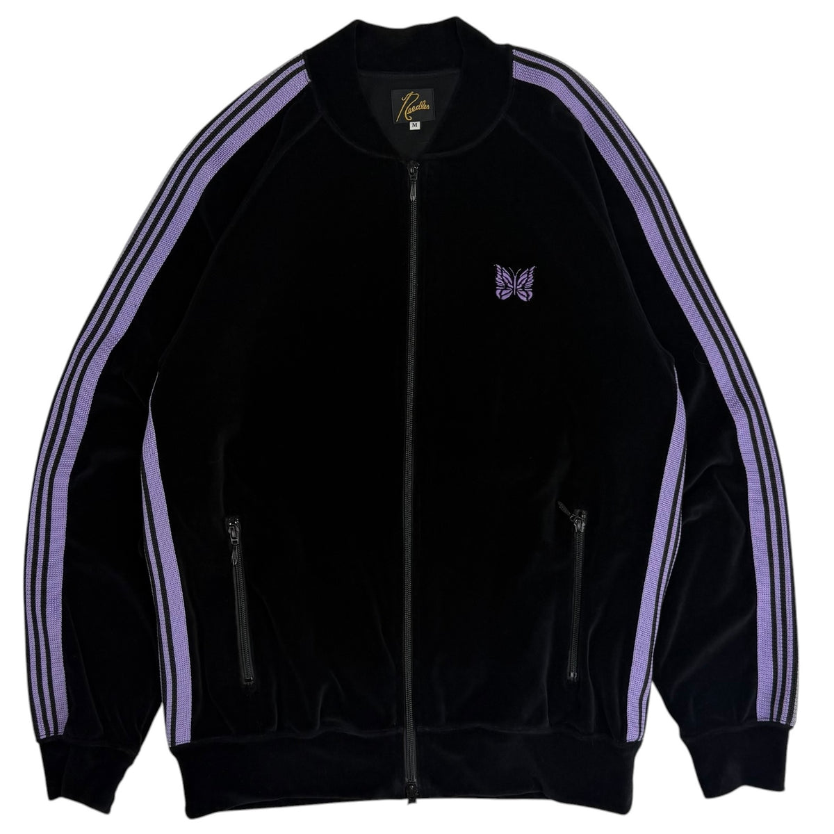 Needles Velour R.C. Track Jacket Black/Purple
