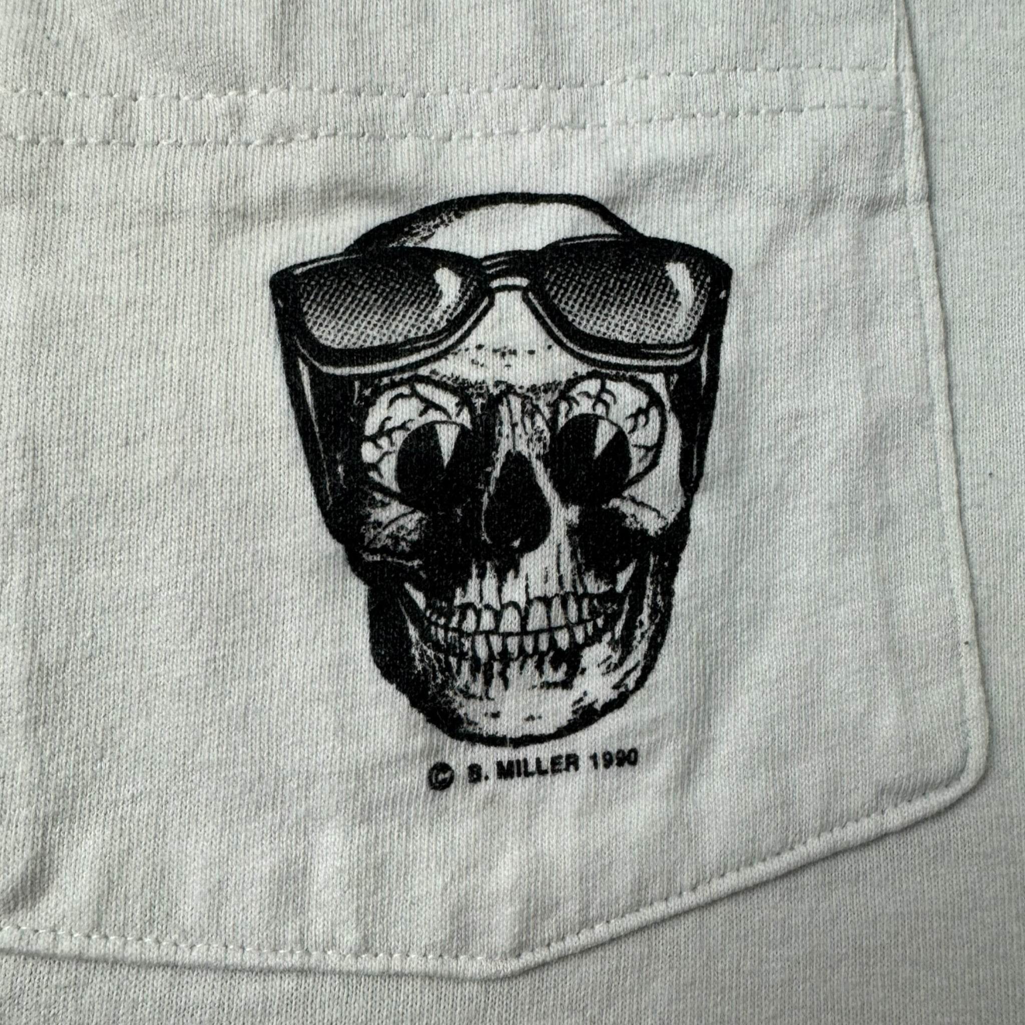 1990 ‘Sping Break Eyes’ Skull Pocket T-Shirt