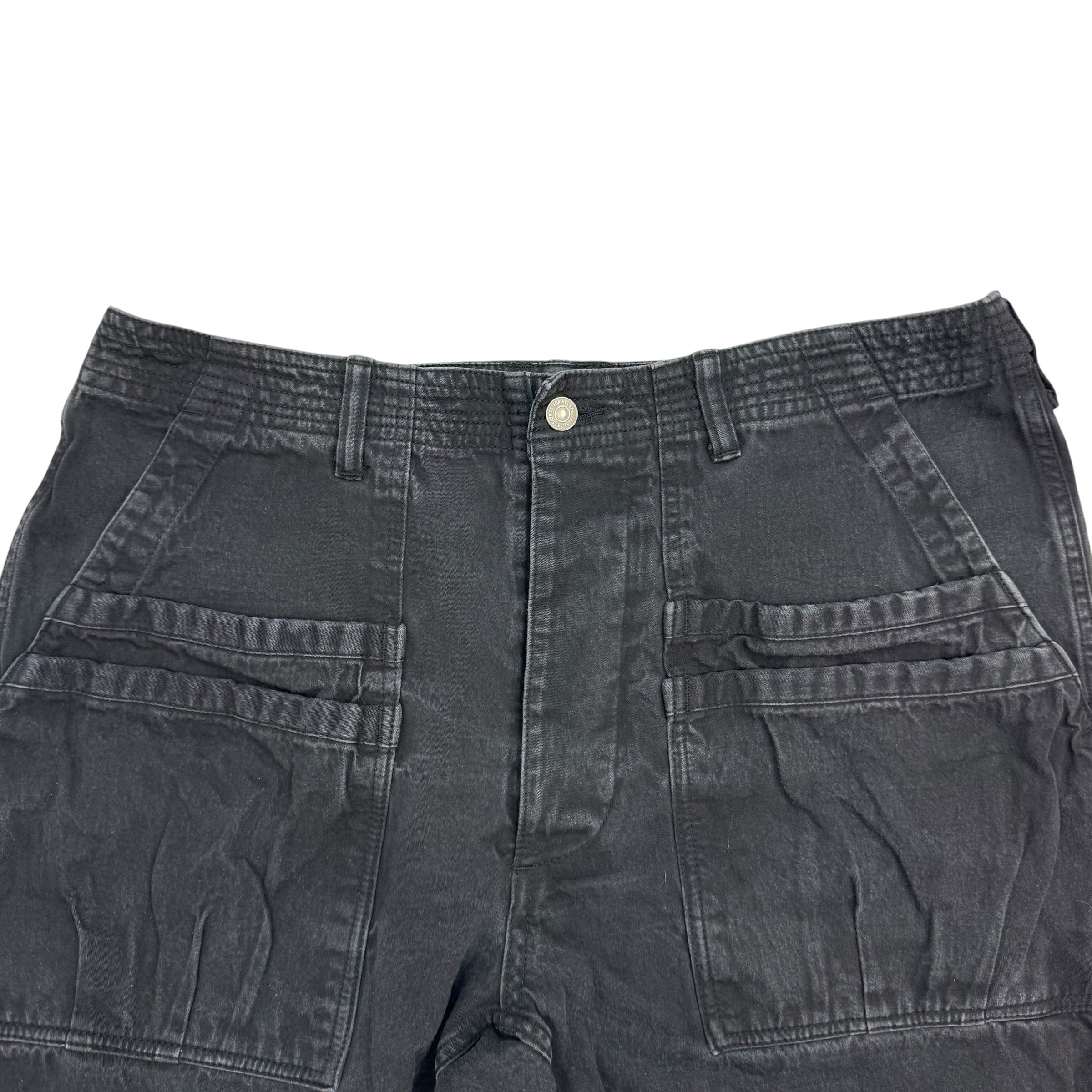 Vintage Sassafras Whole Hole Pants Black
