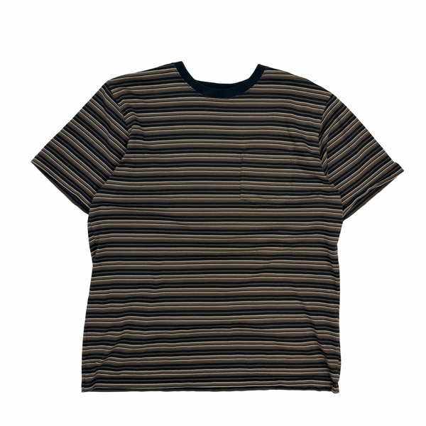 Beams Plus B.D. Striped Tee Black/Brown