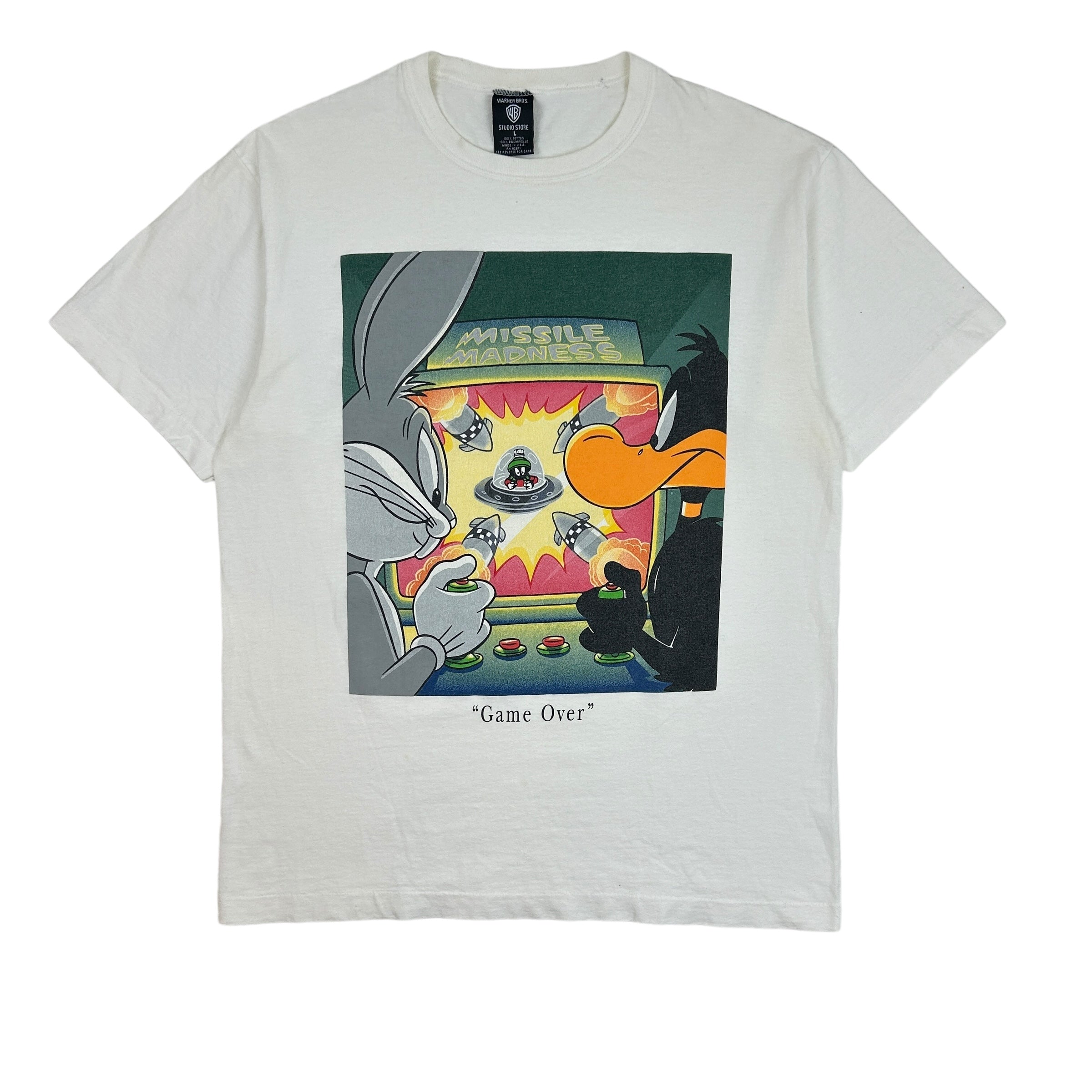 Vintage Looney Tunes Missile Madness T-Shirt White