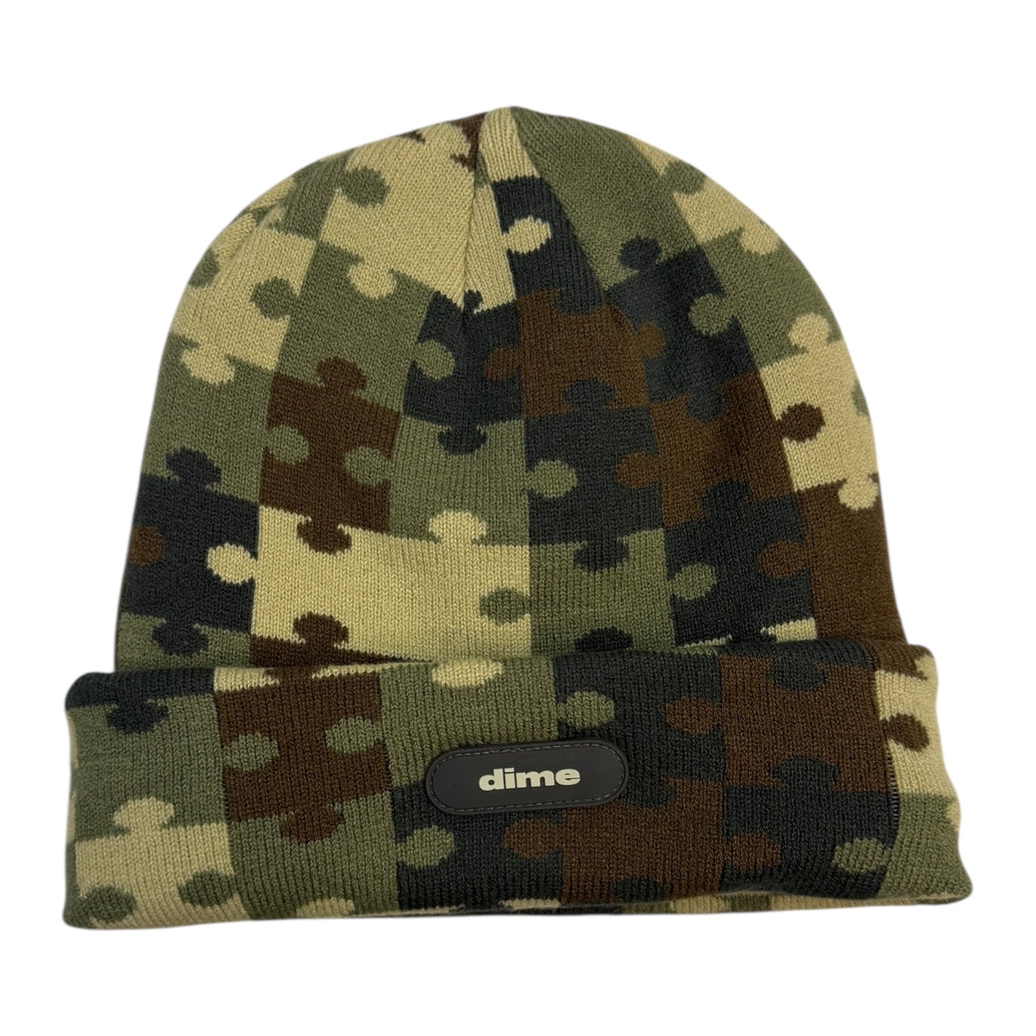 Dime Puzzle Fold Beanie Camo